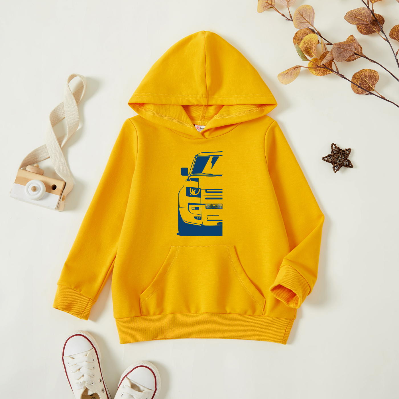 

Toddler Graphic Ginger Long-sleeve Hooded Pullover
