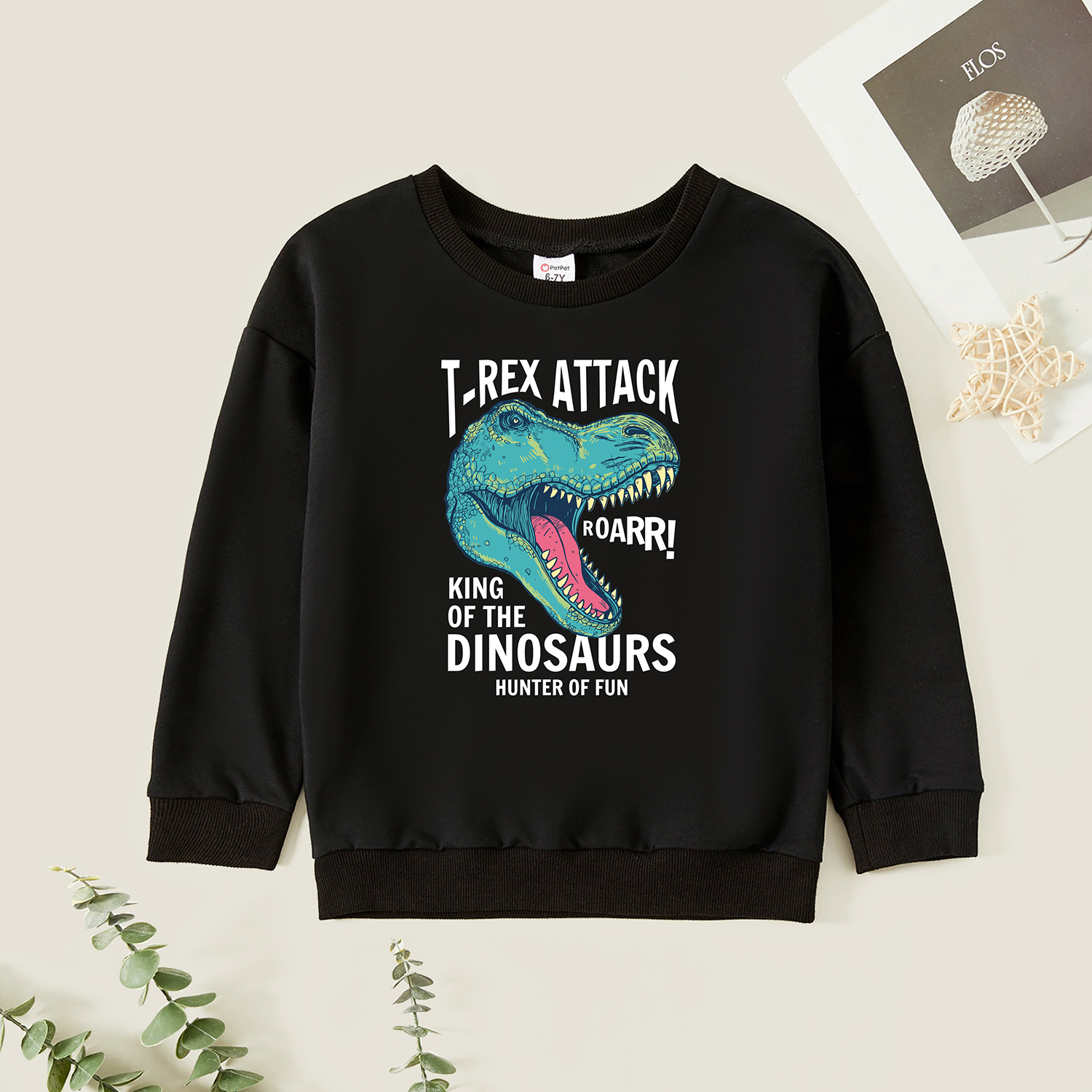 

Kids Graphic Black Long-sleeve Pullover
