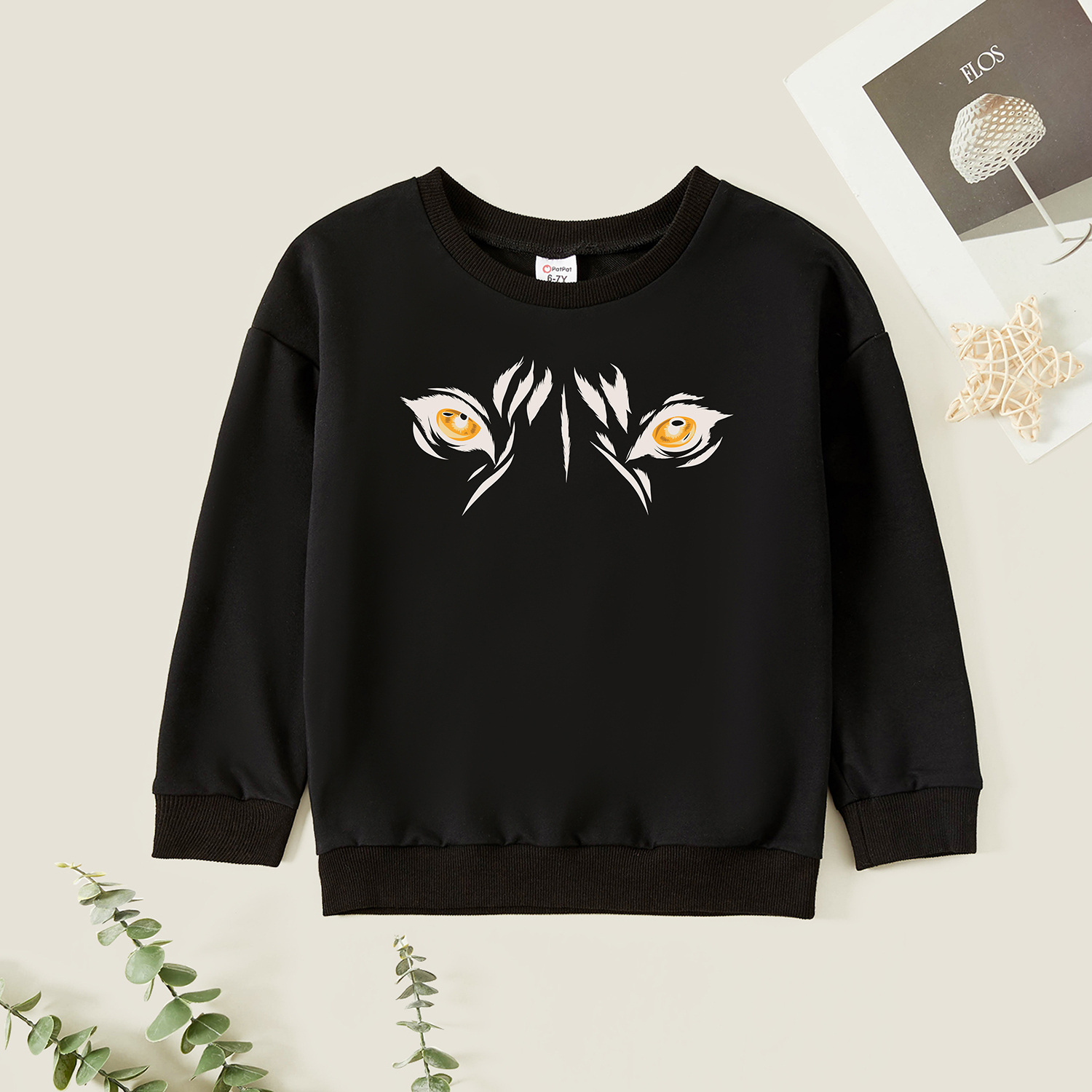 

Kids Graphic Black Long-sleeve Pullover