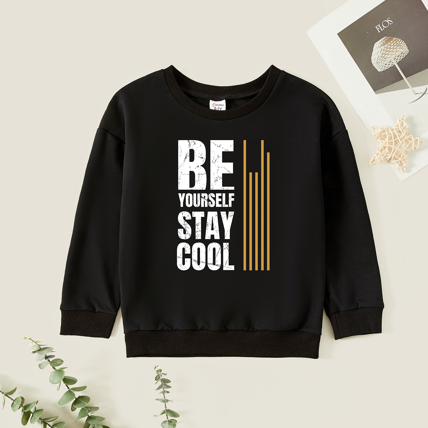 

Kids Graphic Black Long-sleeve Pullover