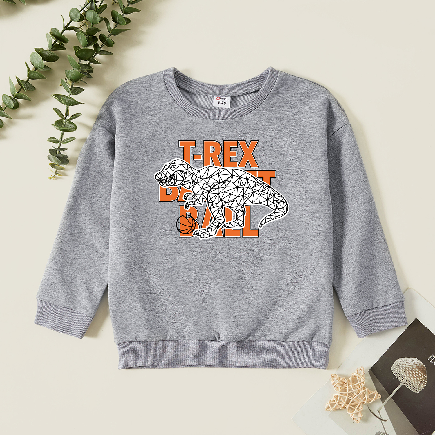 

Kids Graphic Light gray Long-sleeve Pullover
