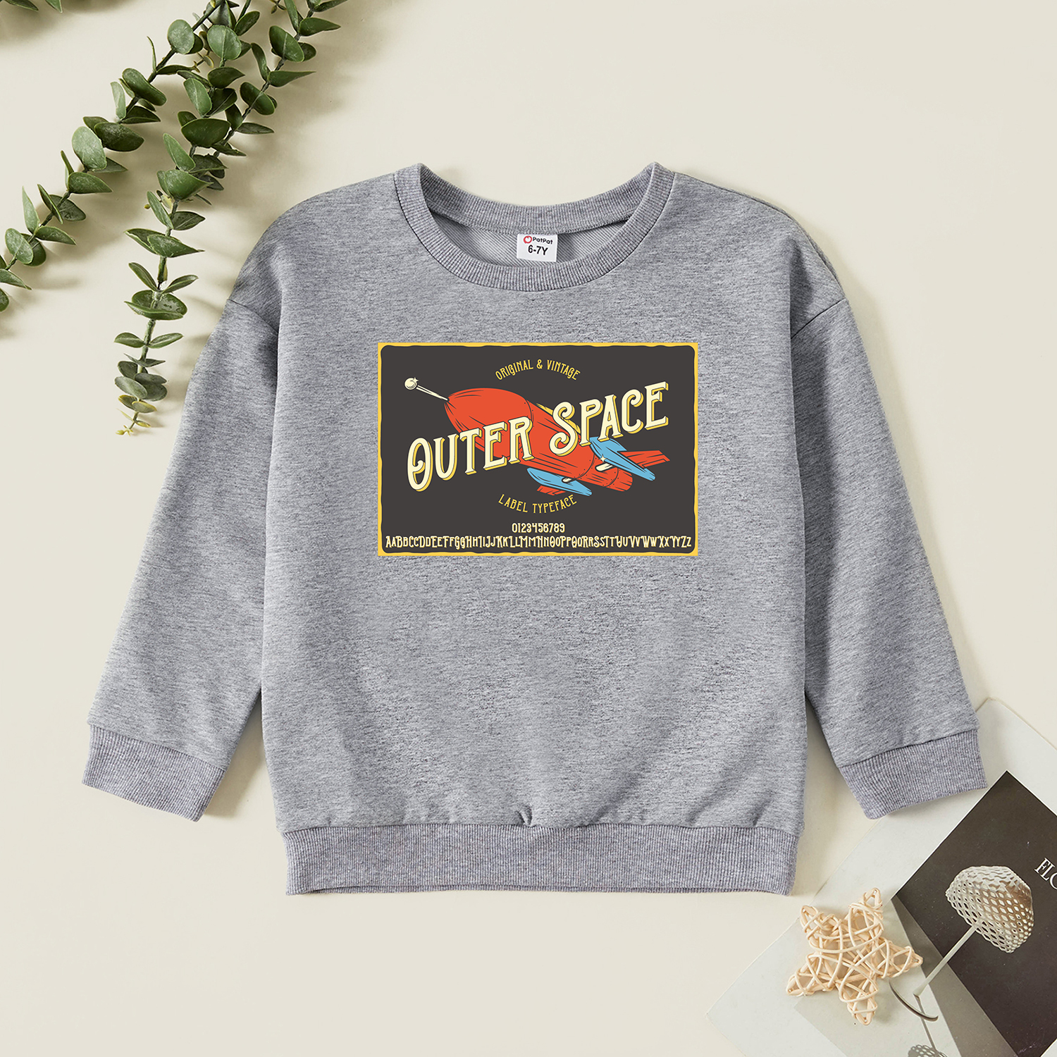 

Kids Graphic Light gray Long-sleeve Pullover