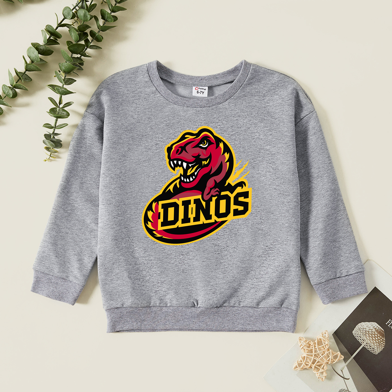 

Kids Graphic Light gray Long-sleeve Pullover
