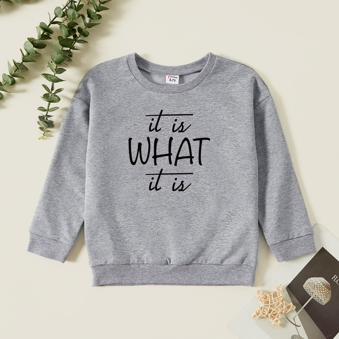 

Kids Graphic Light gray Long-sleeve Pullover