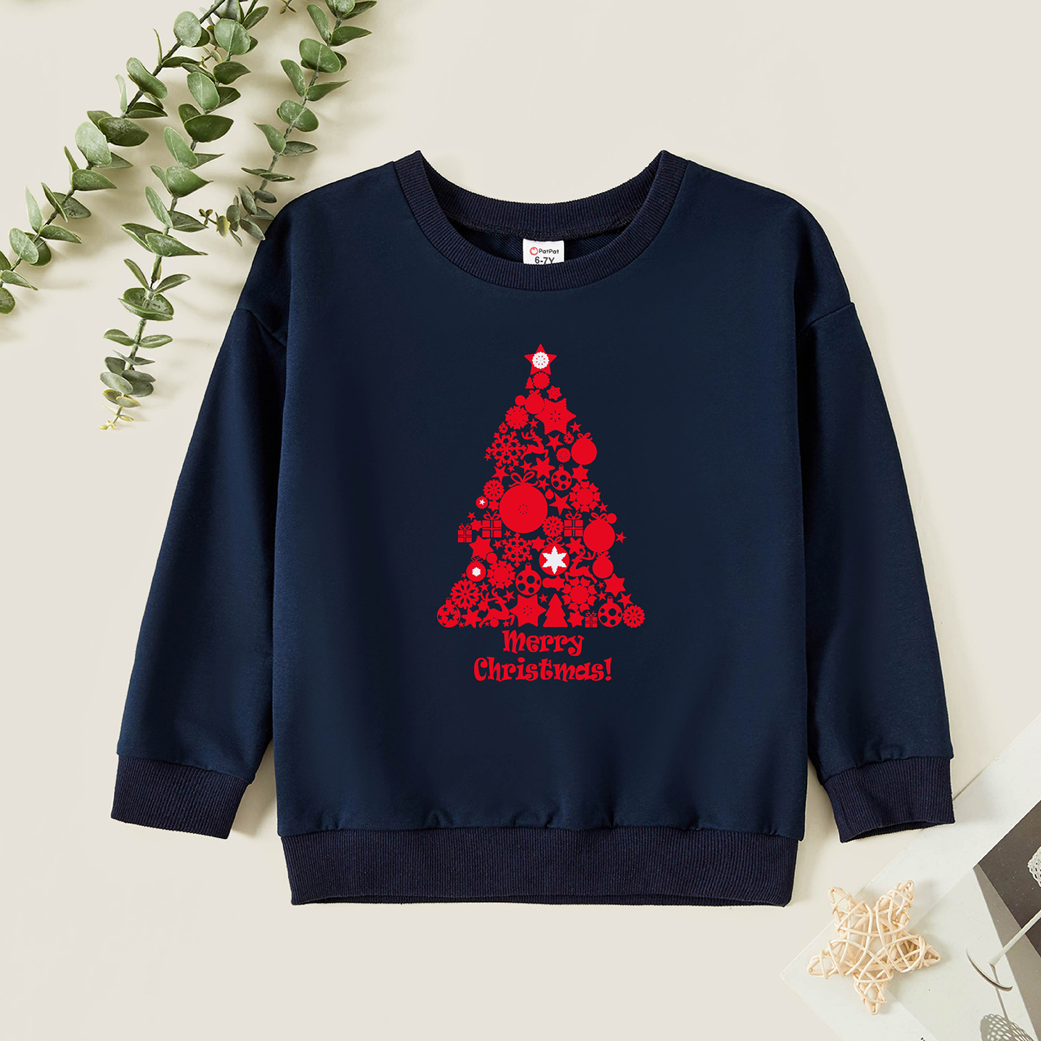 

Kids Graphic Dark Blue Long-sleeve Pullover