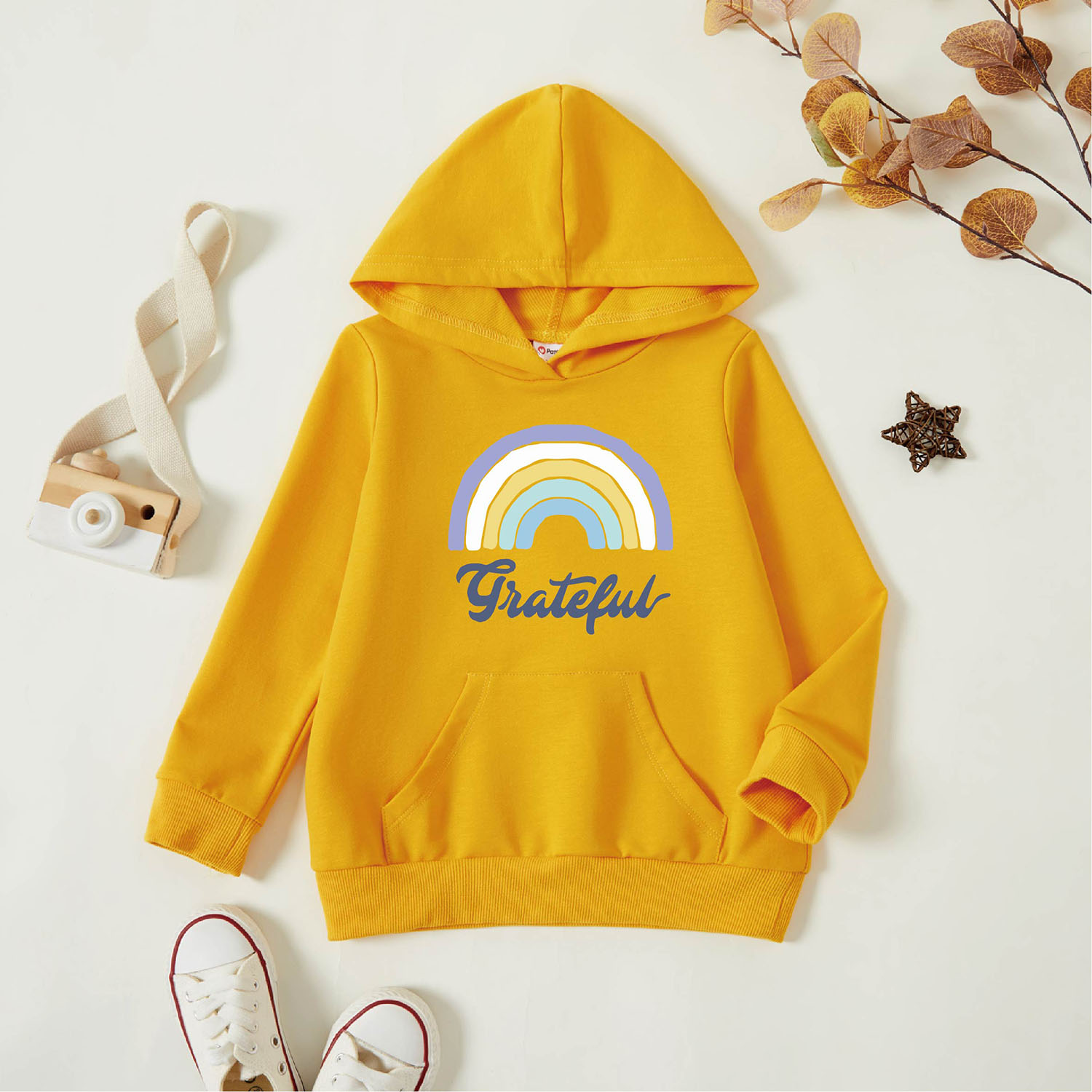 

Toddler Graphic Ginger Long-sleeve Hooded Pullover