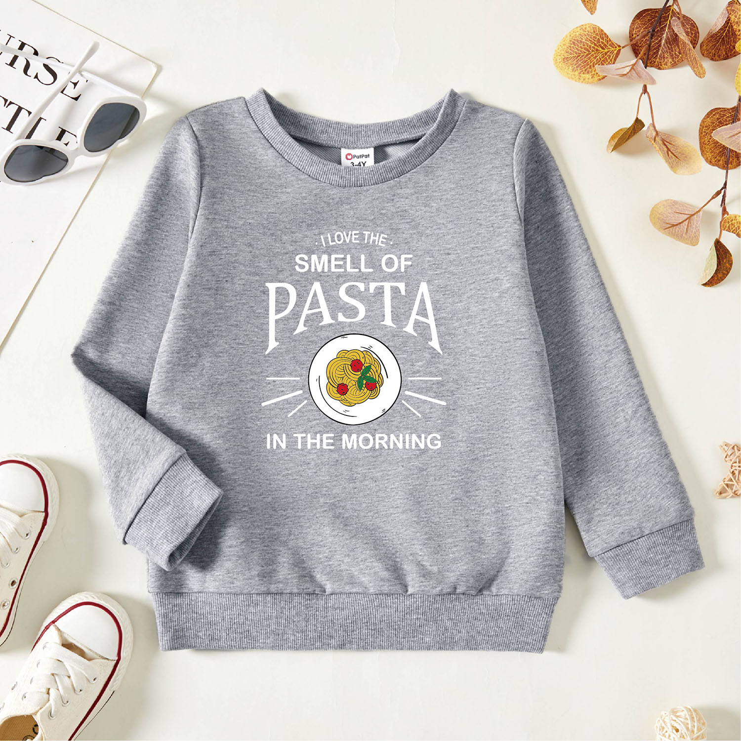 

Toddler Graphic Light gray Long-sleeve Pullover