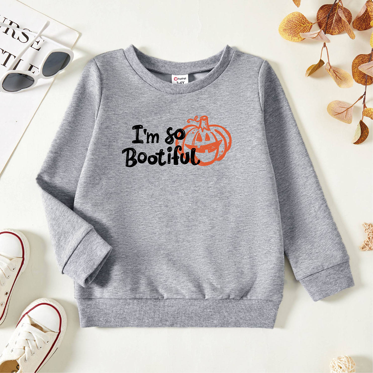 

Toddler Graphic Light gray Long-sleeve Pullover