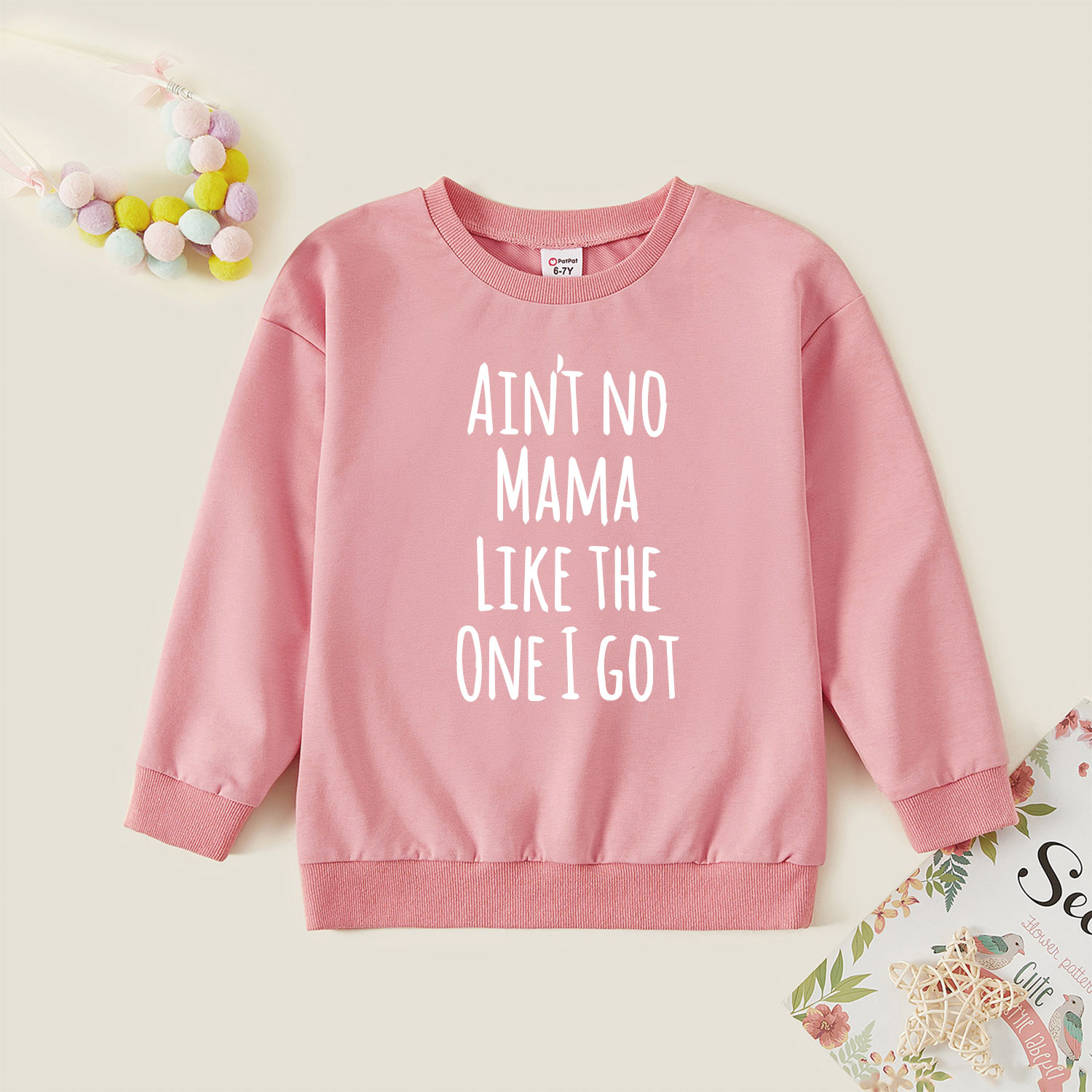 

Kids Graphic Pink Long-sleeve Pullover