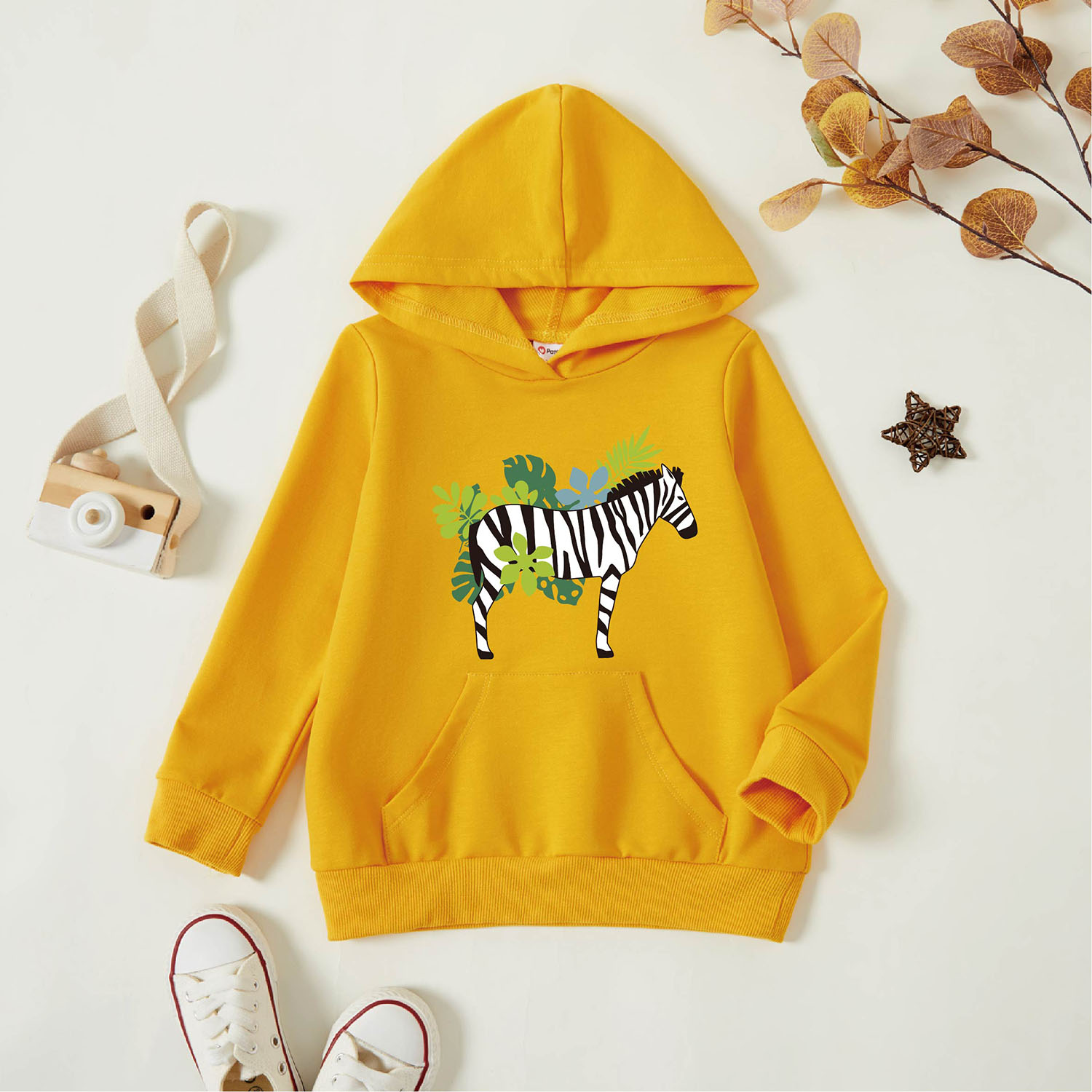 

Toddler Graphic Ginger Long-sleeve Hooded Pullover
