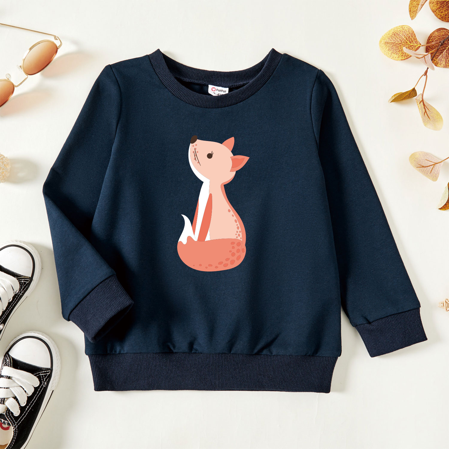 

Toddler Graphic Dark Blue Long-sleeve Pullover