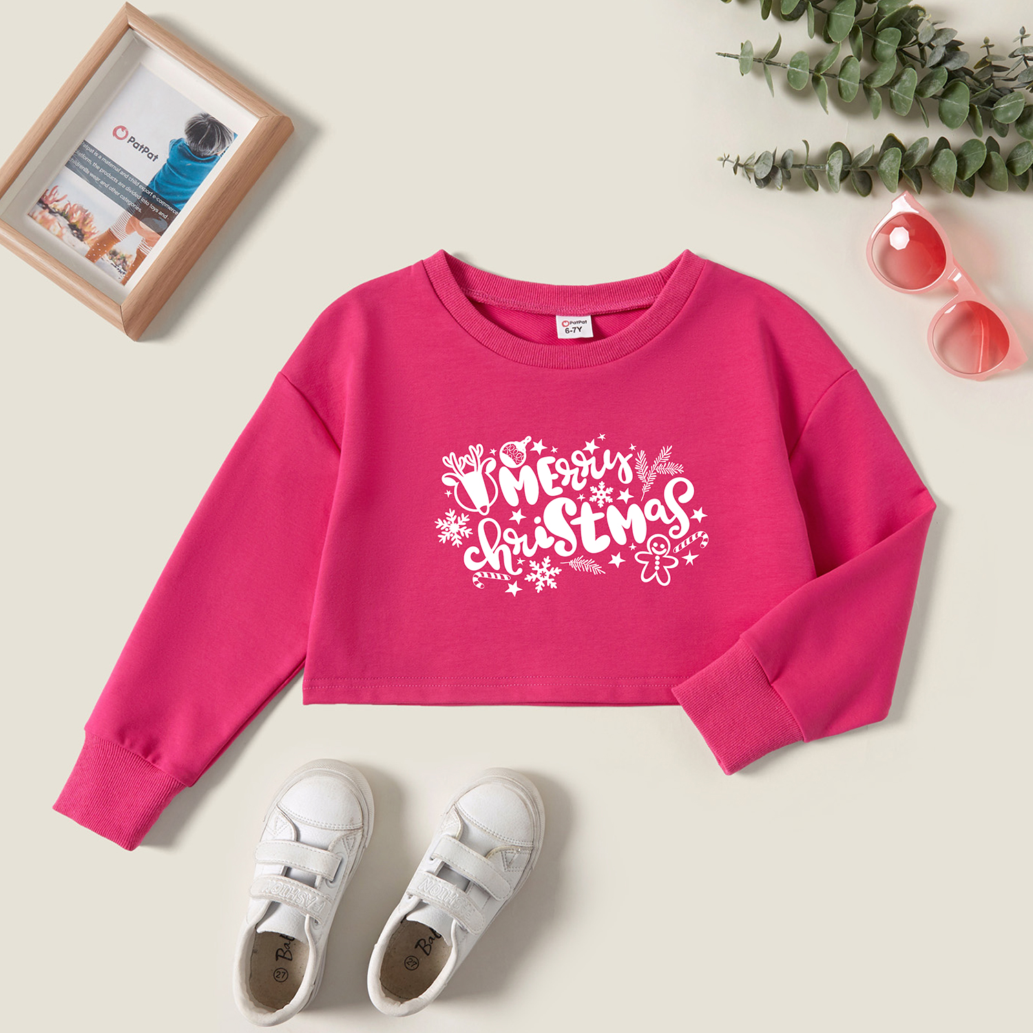 

Kids Graphic Hot Pink Long-sleeve Pullover