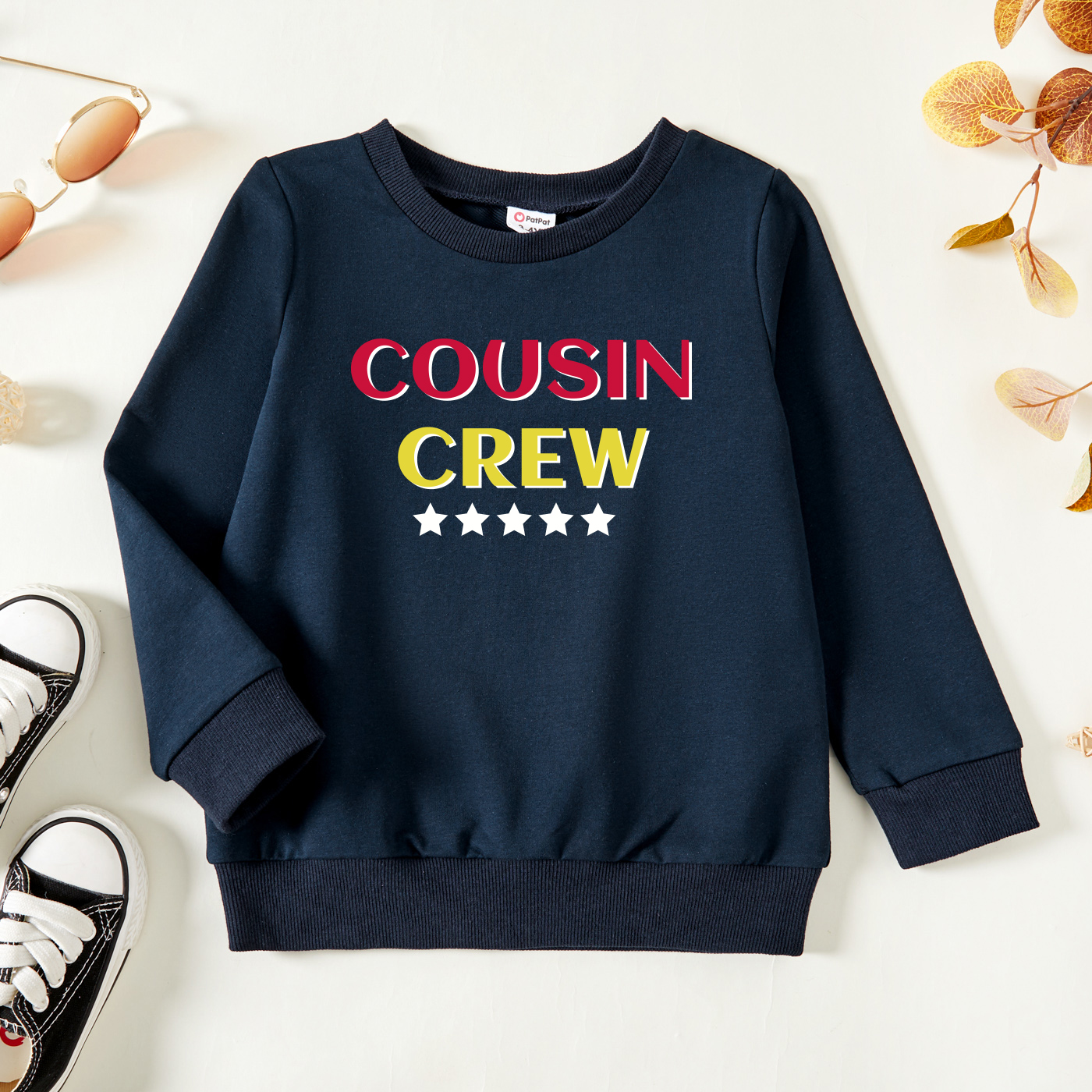 

Toddler Graphic Dark Blue Long-sleeve Pullover