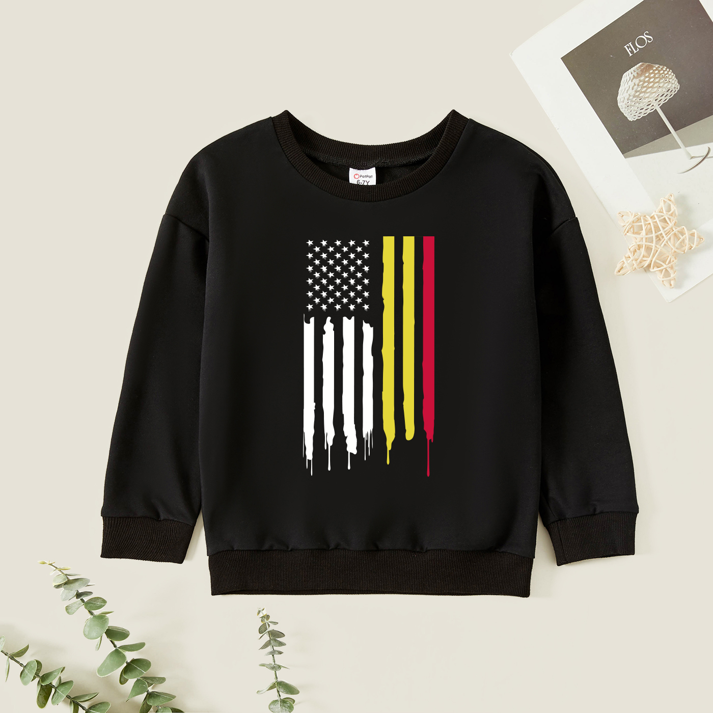 

Kids Graphic Black Long-sleeve Pullover