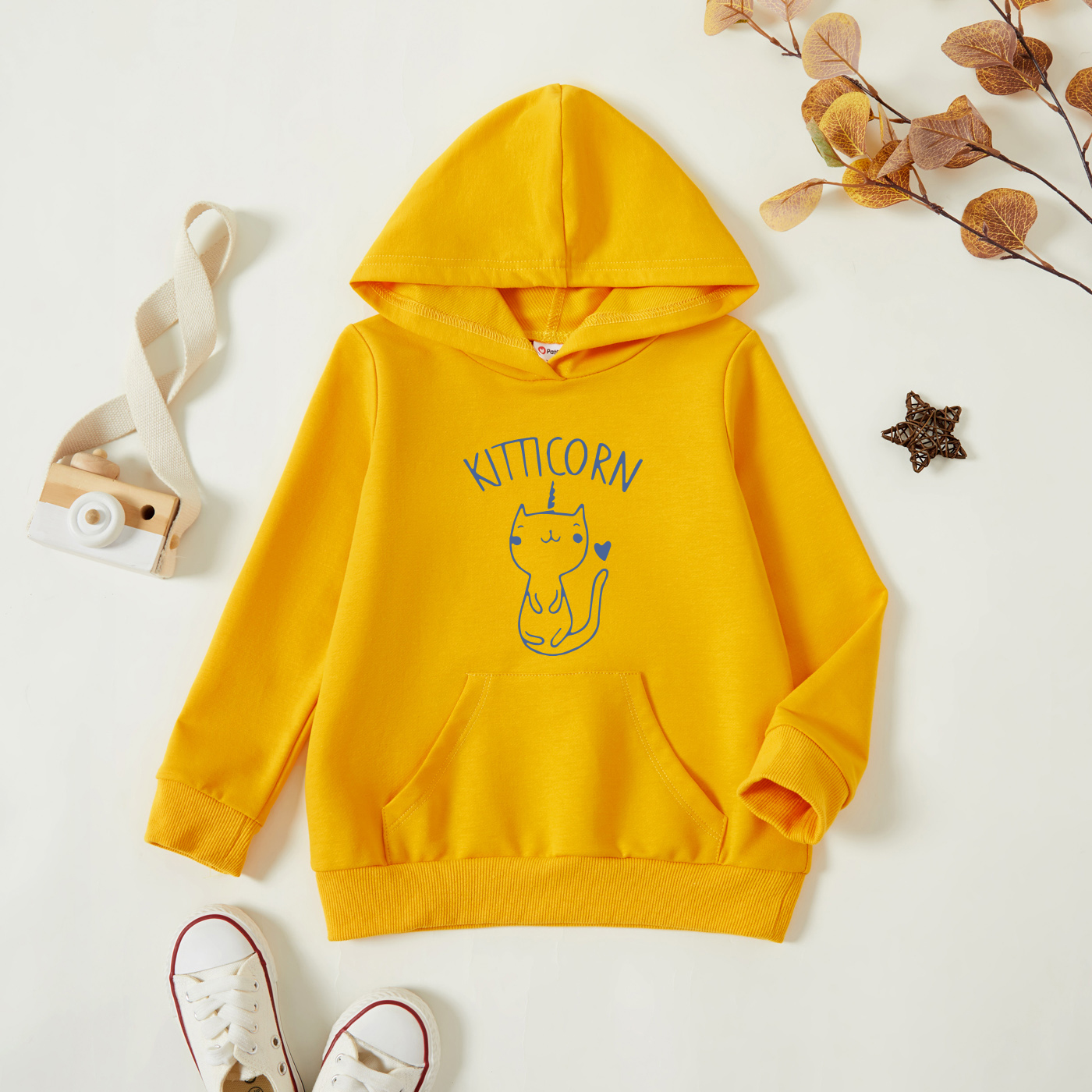 

Toddler Graphic Ginger Long-sleeve Hooded Pullover