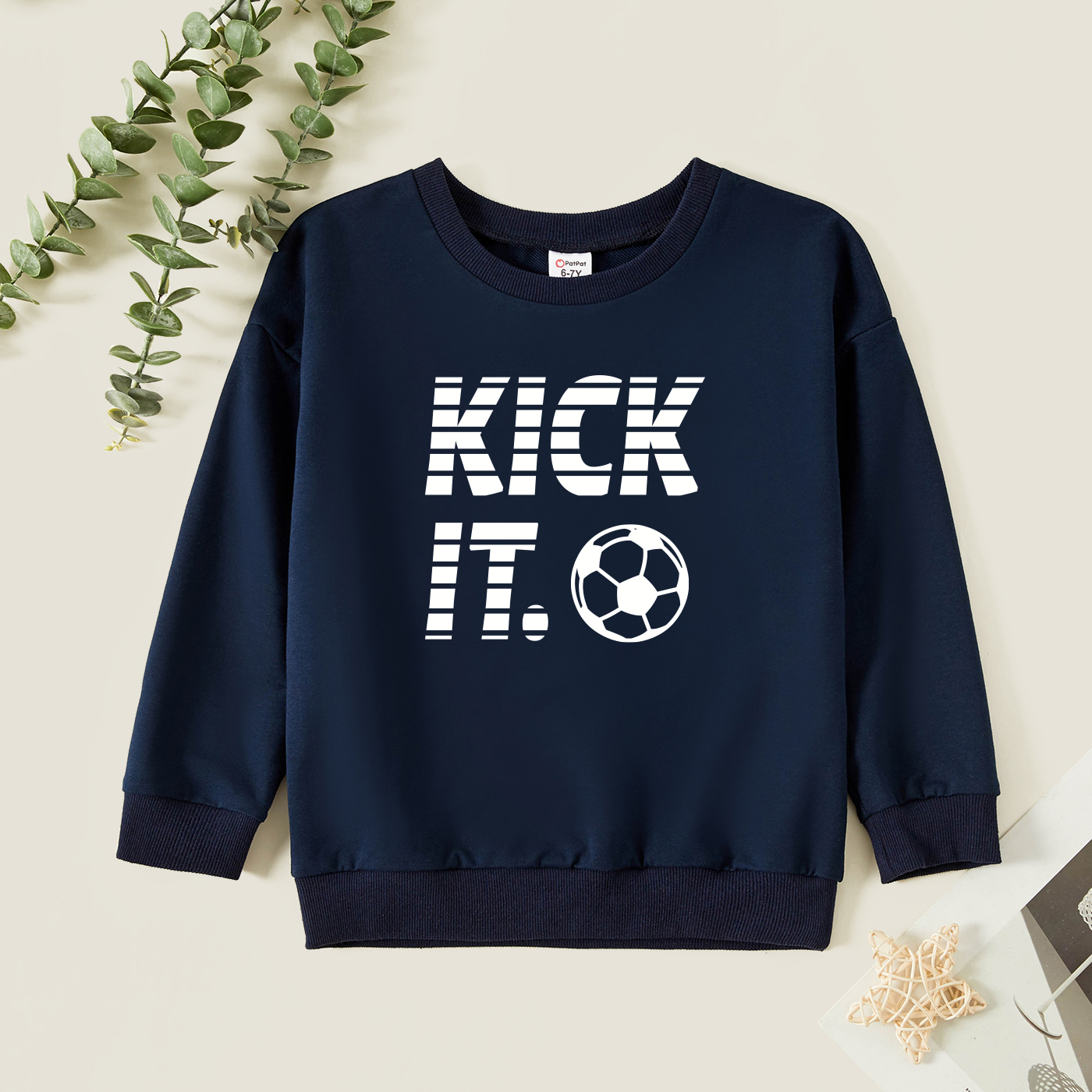 

Kids Graphic Dark Blue Long-sleeve Pullover