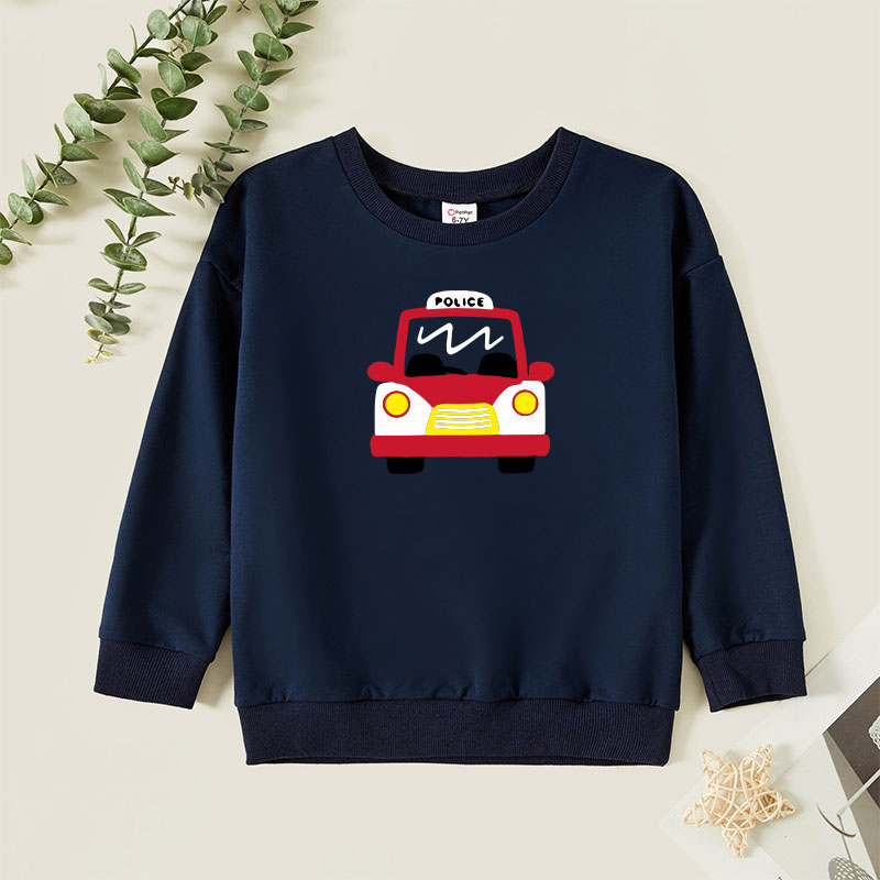 

Kids Graphic Dark Blue Long-sleeve Pullover