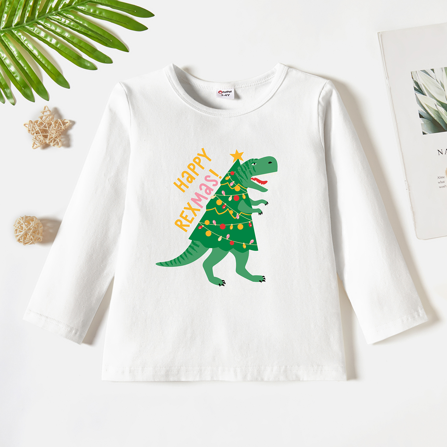 

Toddler Graphic White Long-sleeve Tee