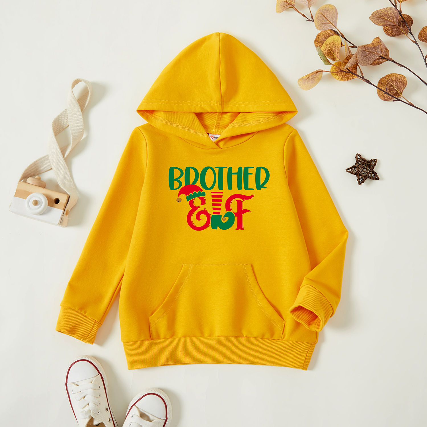 

Toddler Graphic Ginger Long-sleeve Hooded Pullover