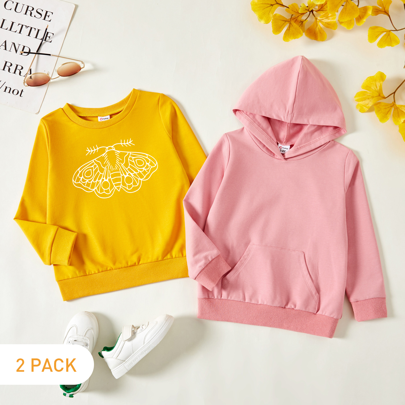 

2-Pack Toddler Graphic Long-sleeve Pullover