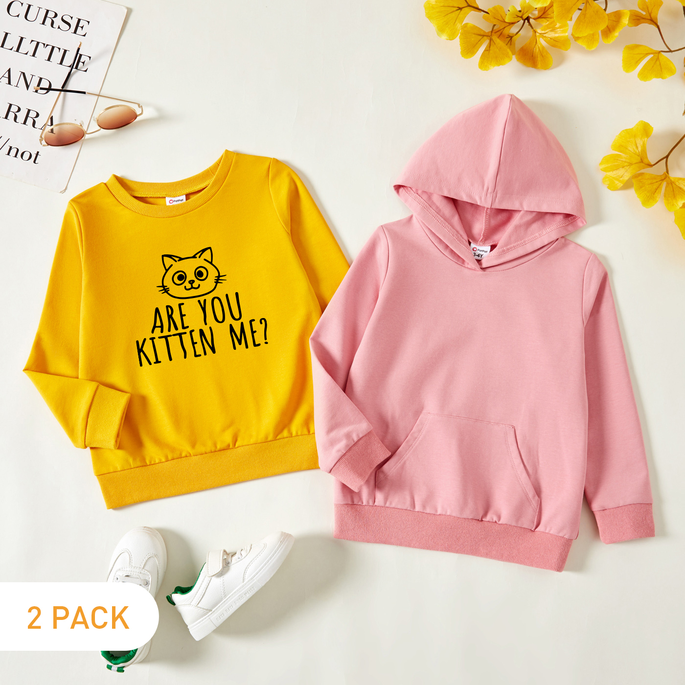 

2-Pack Toddler Graphic Long-sleeve Pullover