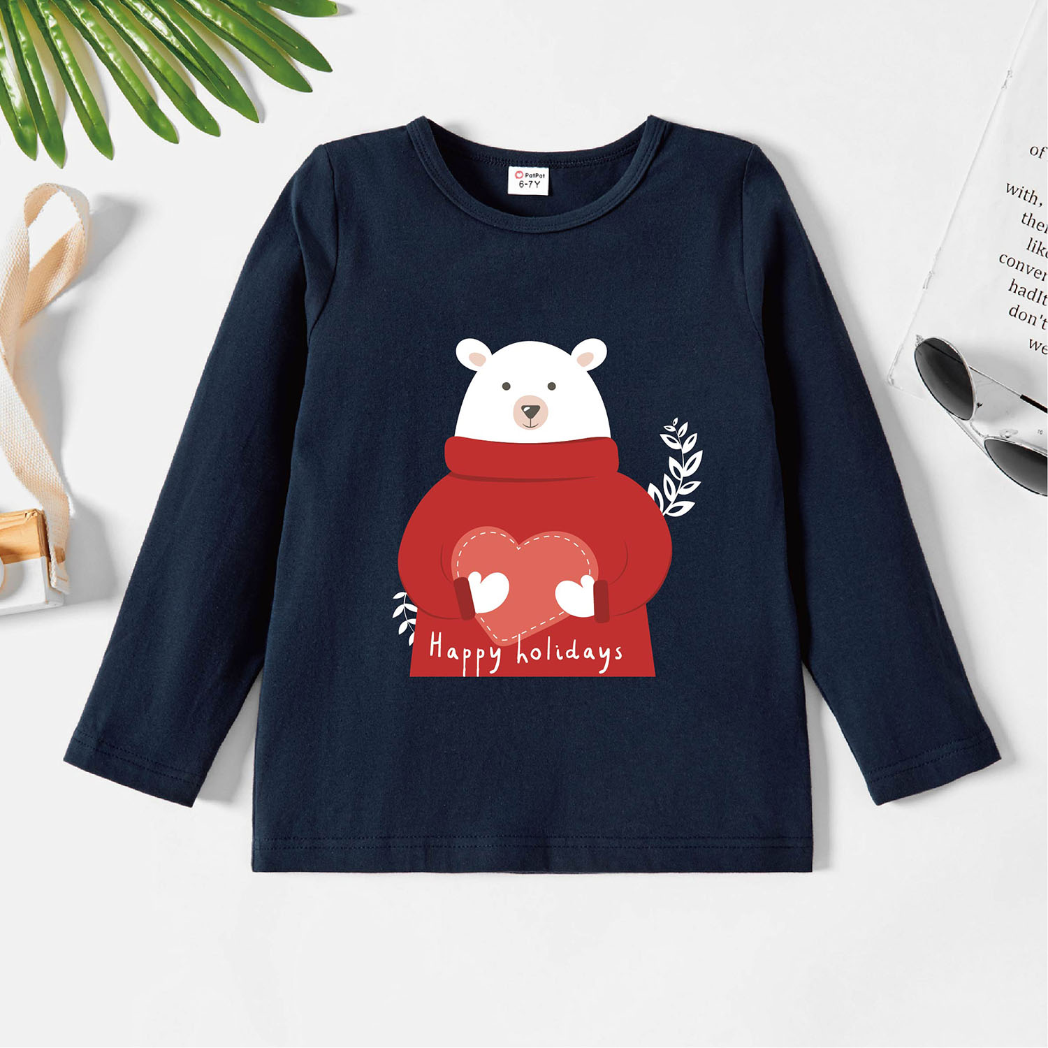 

Kids Graphic Dark Blue Long-sleeve Tee