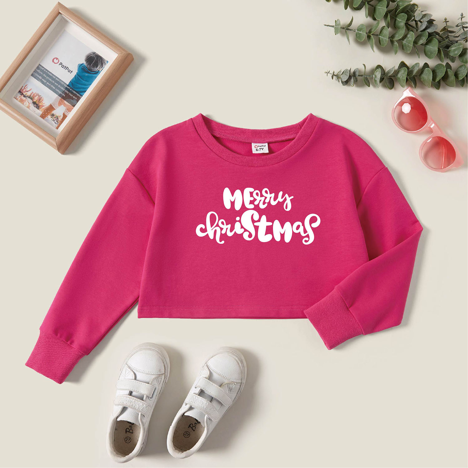 

Kids Graphic Hot Pink Long-sleeve Pullover