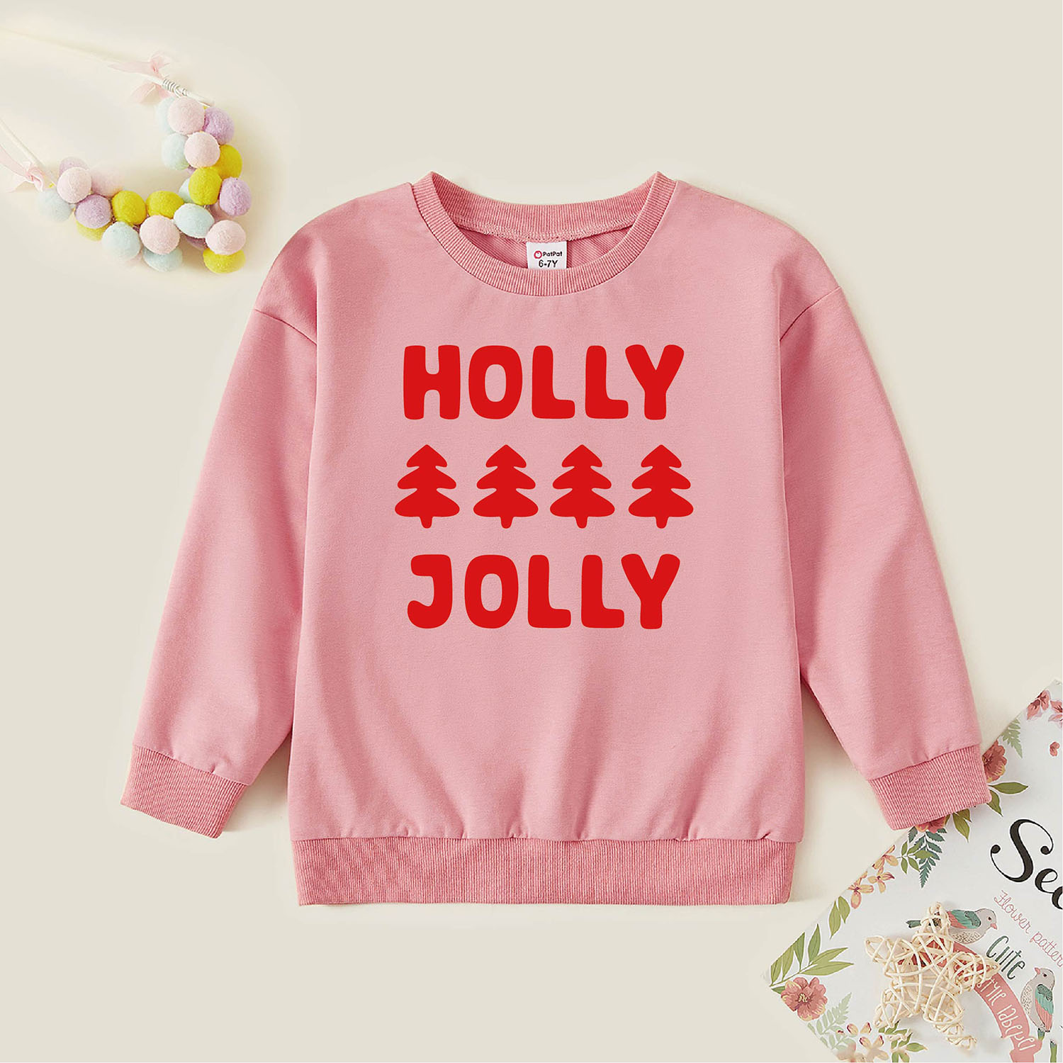 

Kids Graphic Pink Long-sleeve Pullover