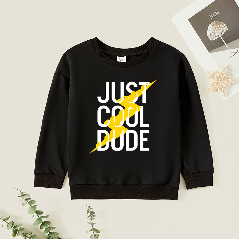 

Kid Boy Graphic Letter Print Long-sleeve Pullover