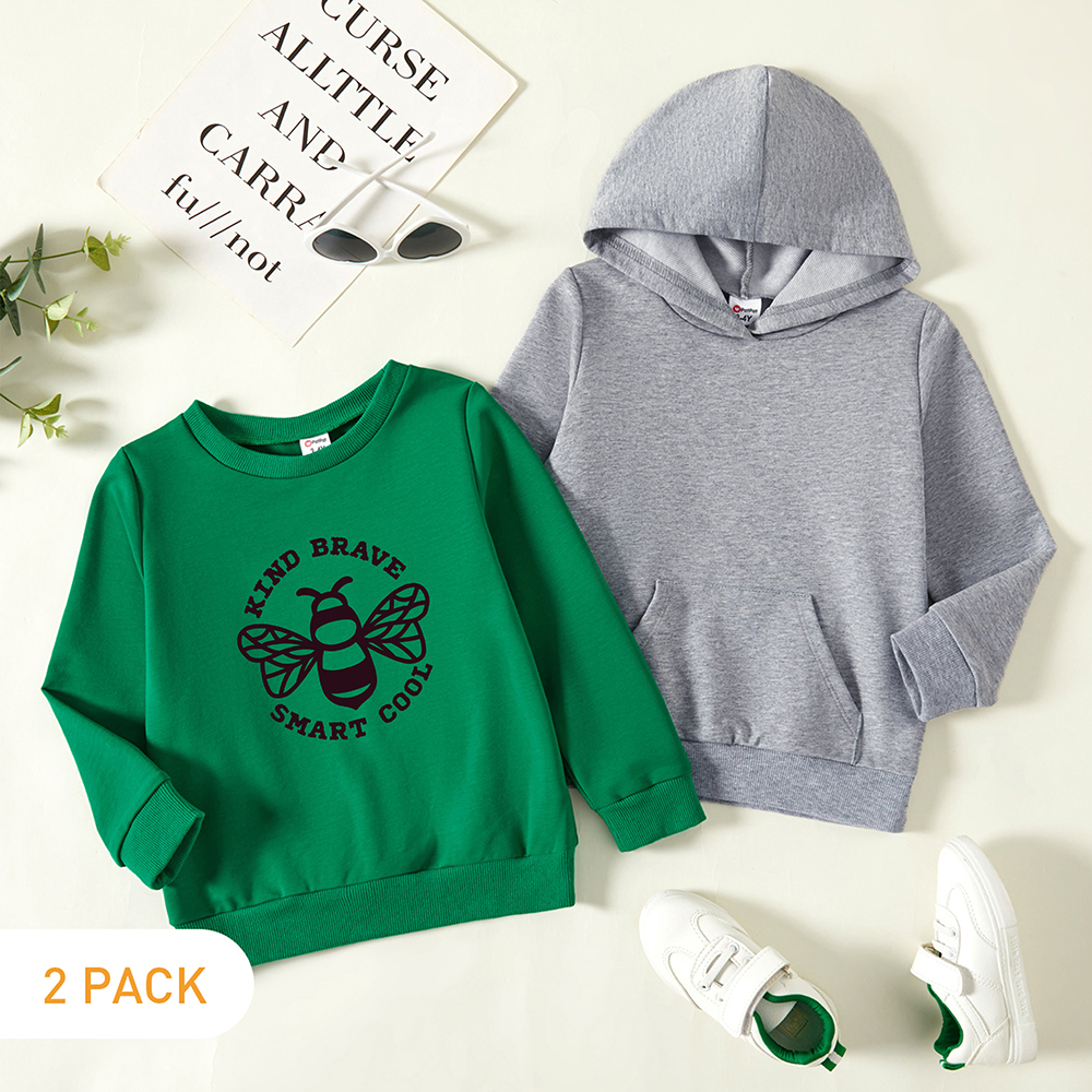 

2-Pack Toddler Graphic Long-sleeve Pullover
