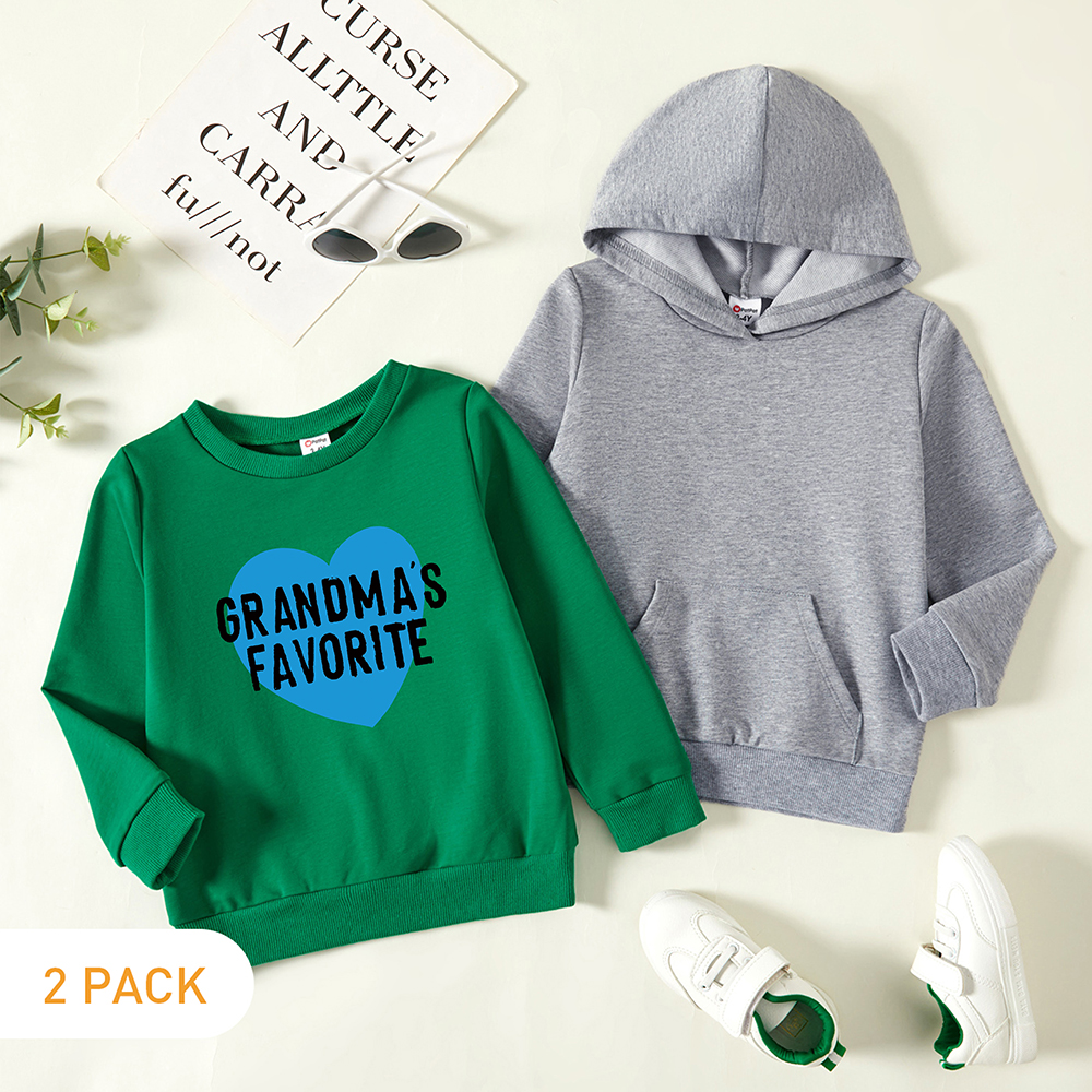 

2-Pack Toddler Graphic Long-sleeve Pullover