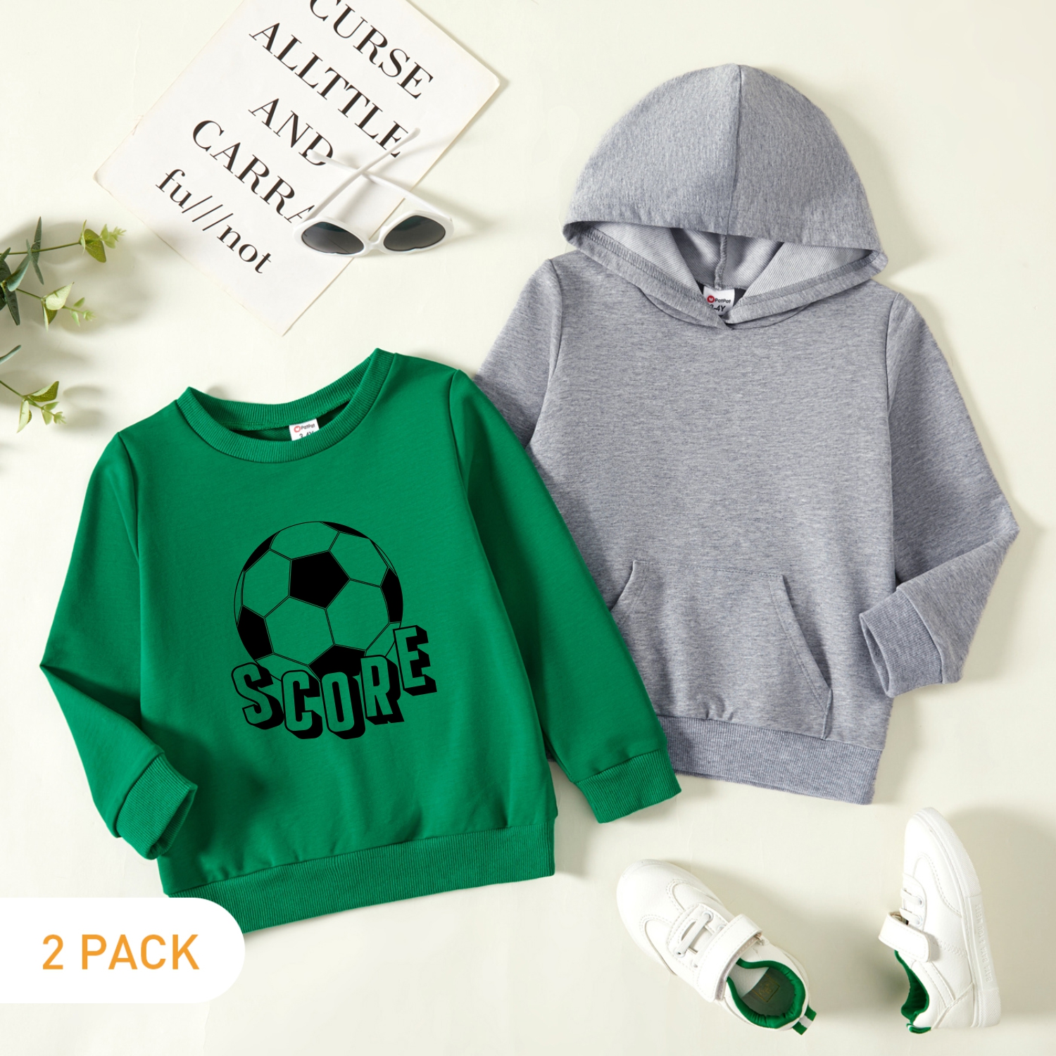 

2-Pack Toddler Graphic Long-sleeve Pullover