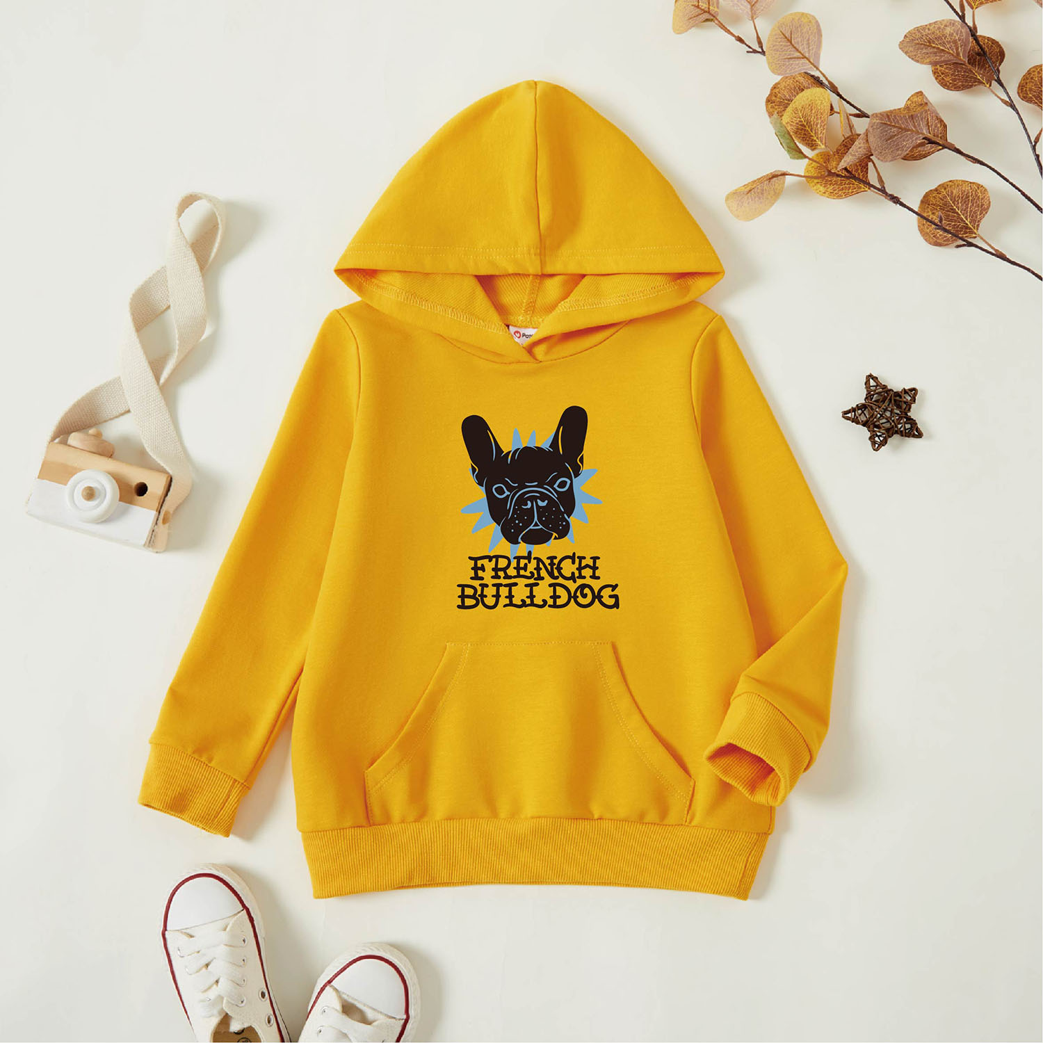

Toddler Graphic Ginger Long-sleeve Hooded Pullover