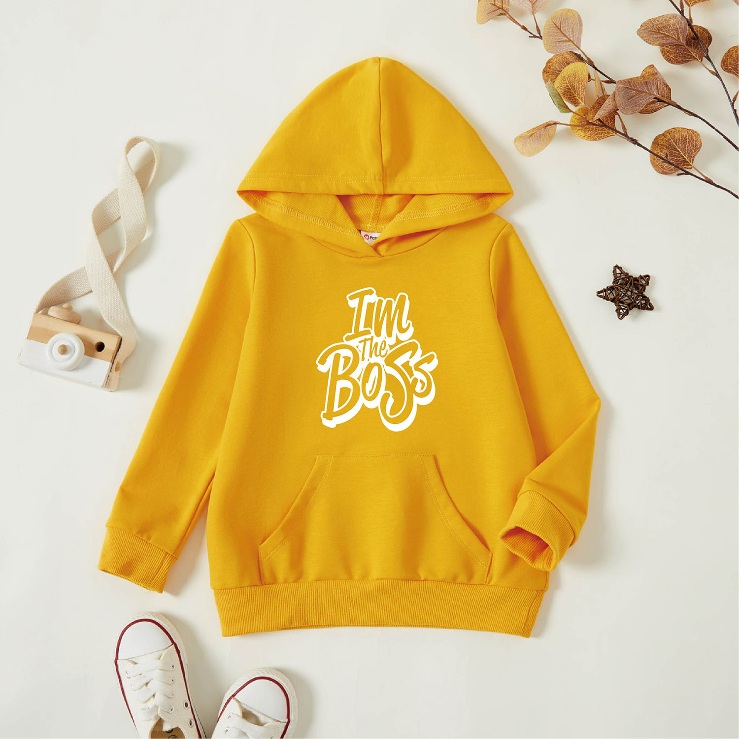 

Toddler Graphic Ginger Long-sleeve Hooded Pullover