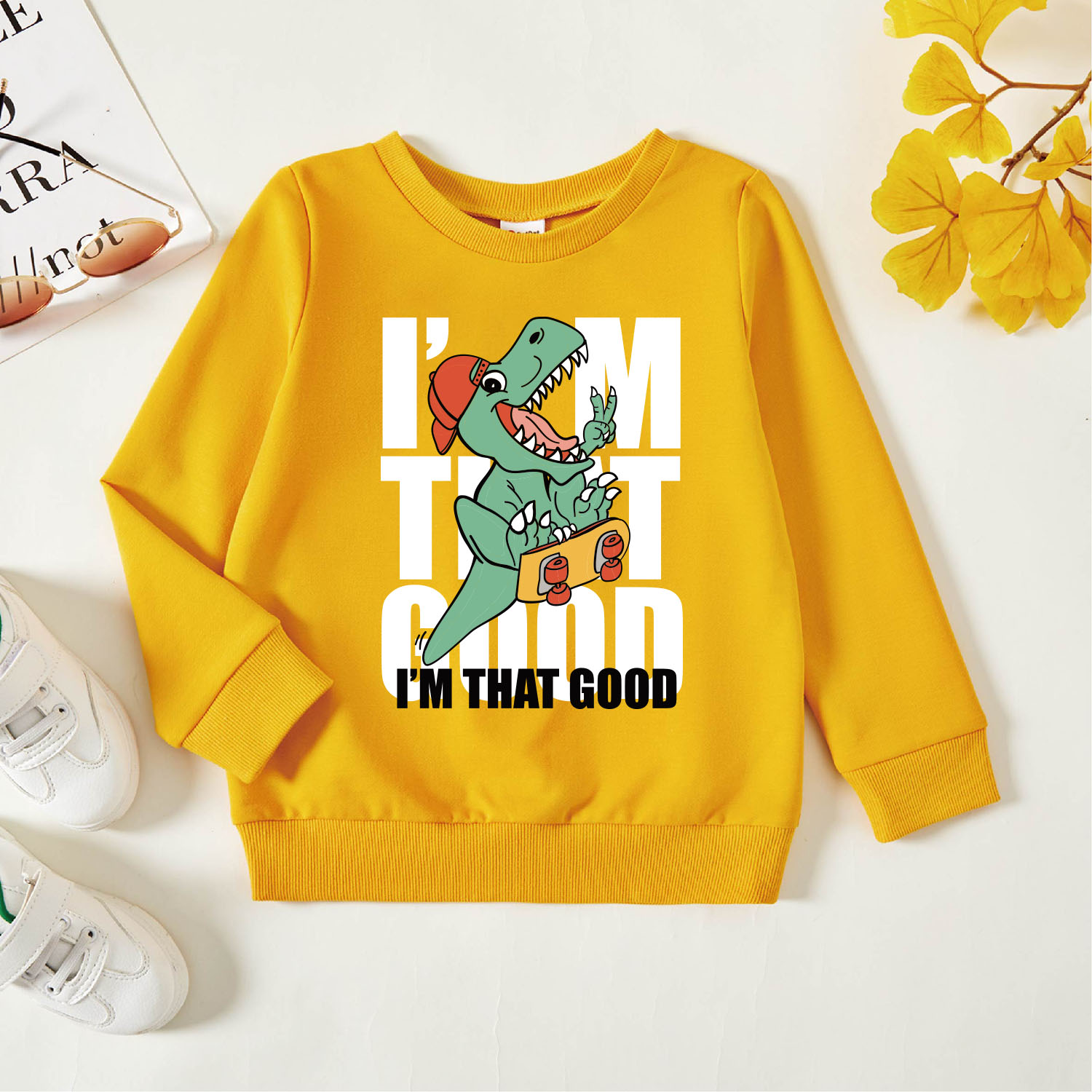 

Toddler Graphic Ginger Long-sleeve Pullover