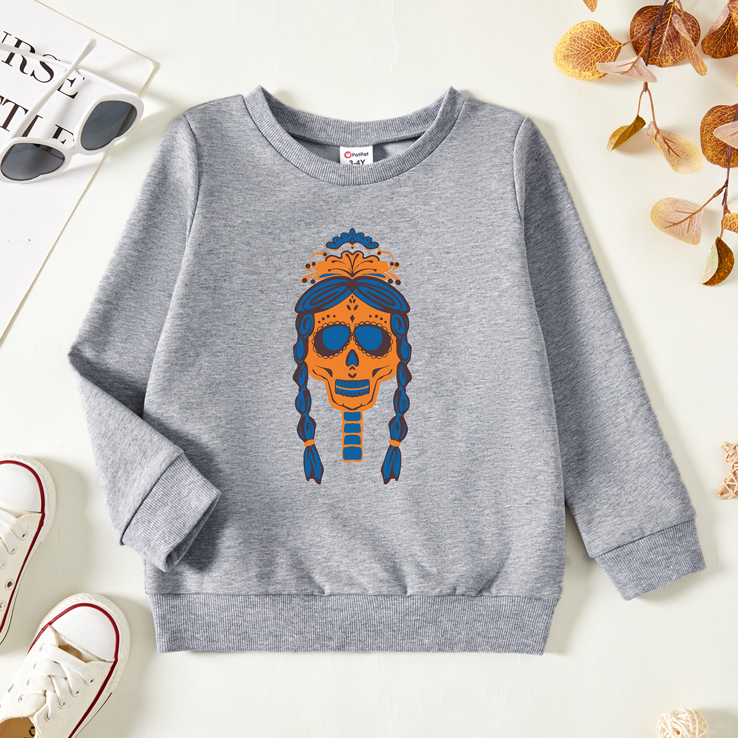 

Toddler Graphic Light gray Long-sleeve Pullover
