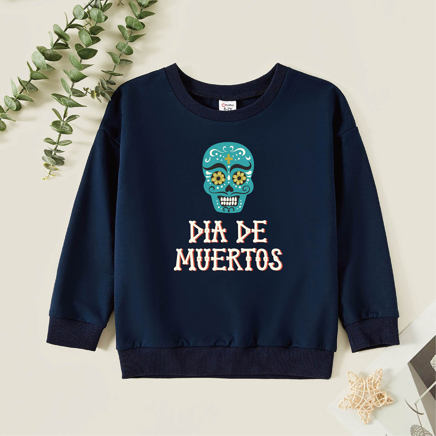 

Kids Graphic Dark Blue Long-sleeve Pullover