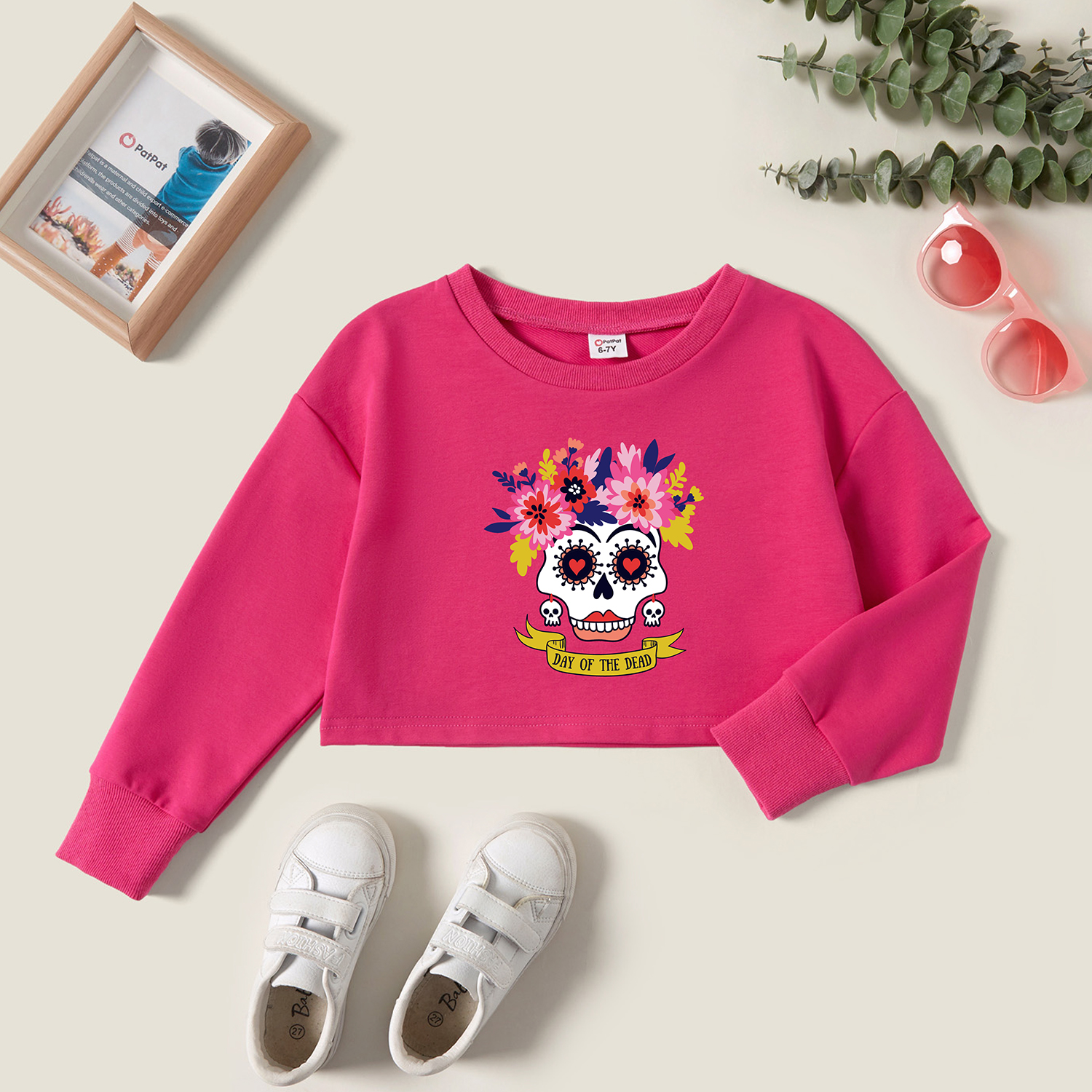 

Kids Graphic Hot Pink Long-sleeve Pullover