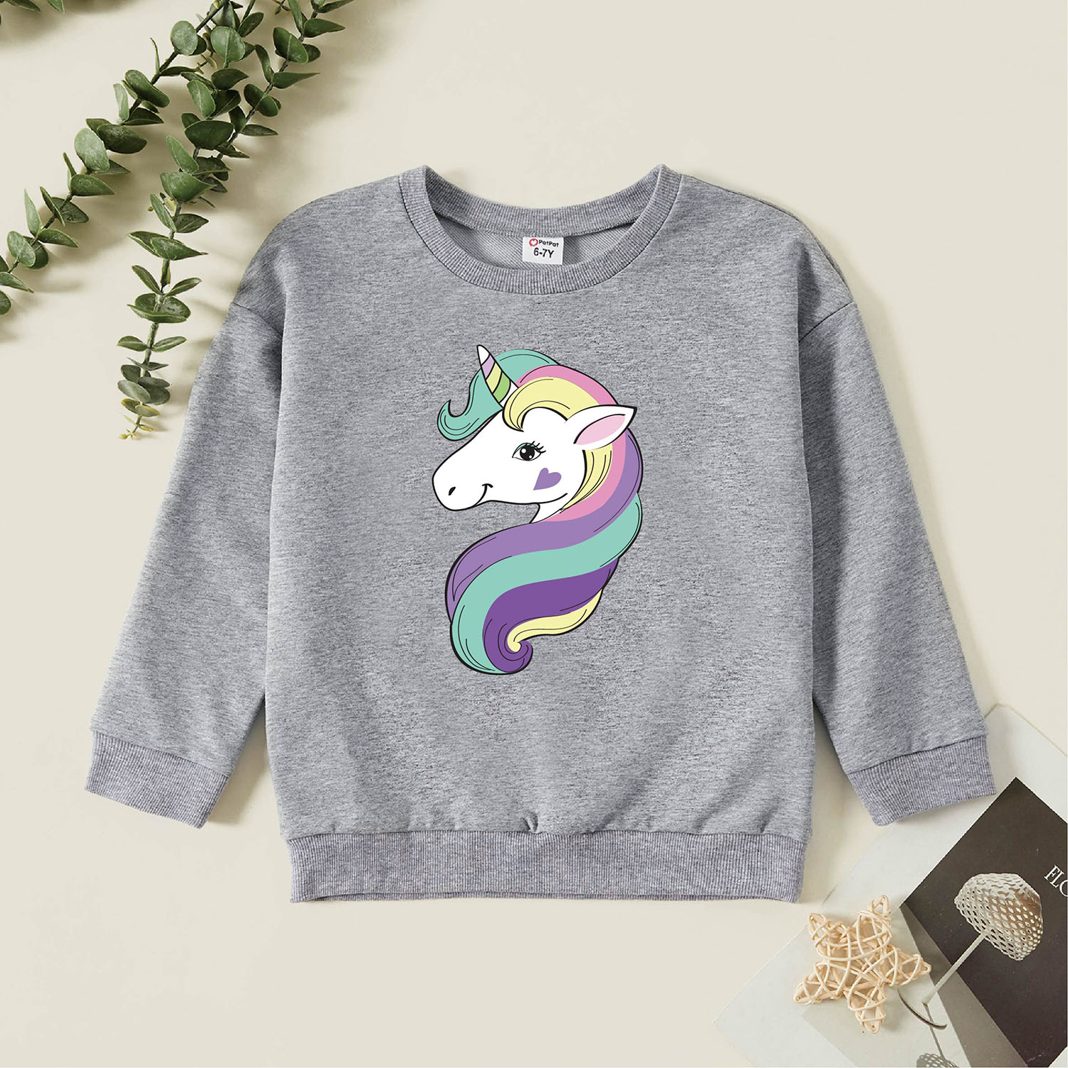 

Kids Graphic Light gray Long-sleeve Pullover