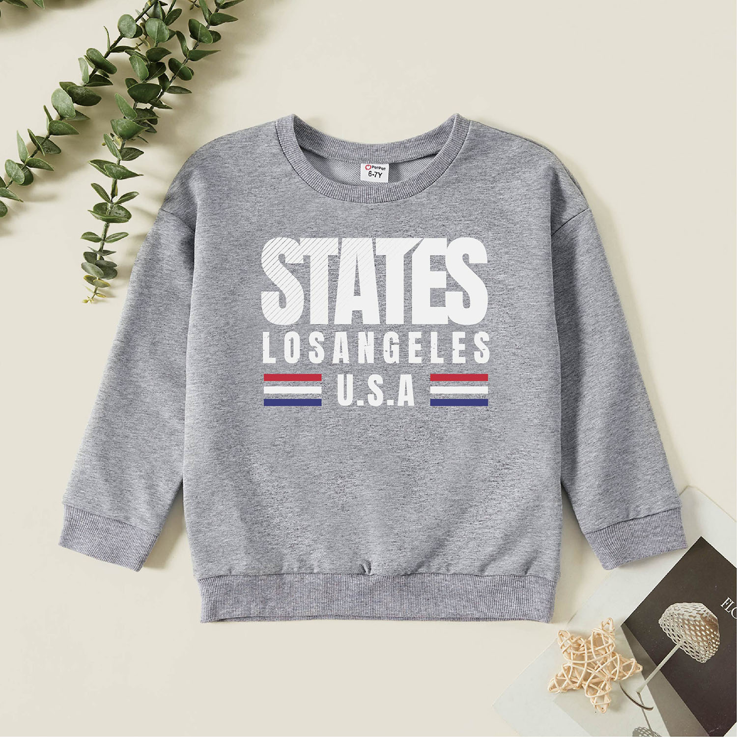 

Kids Graphic Light gray Long-sleeve Pullover