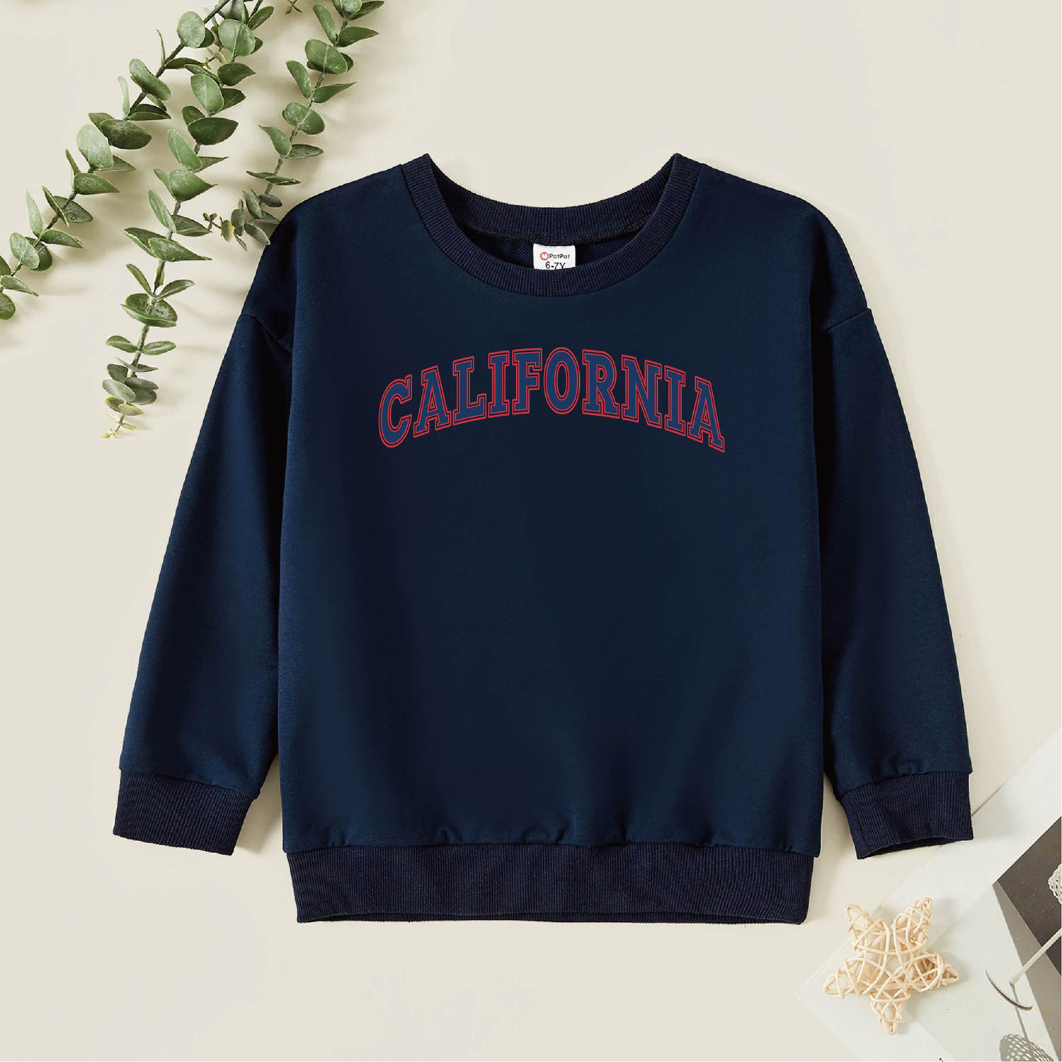 

Kids Graphic Dark Blue Long-sleeve Pullover