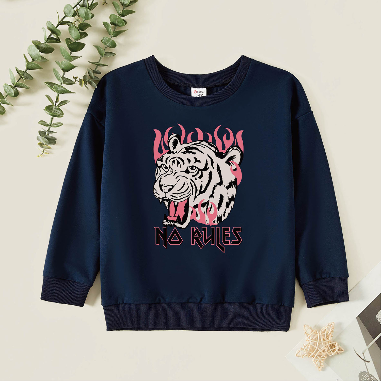 

Kids Graphic Dark Blue Long-sleeve Pullover
