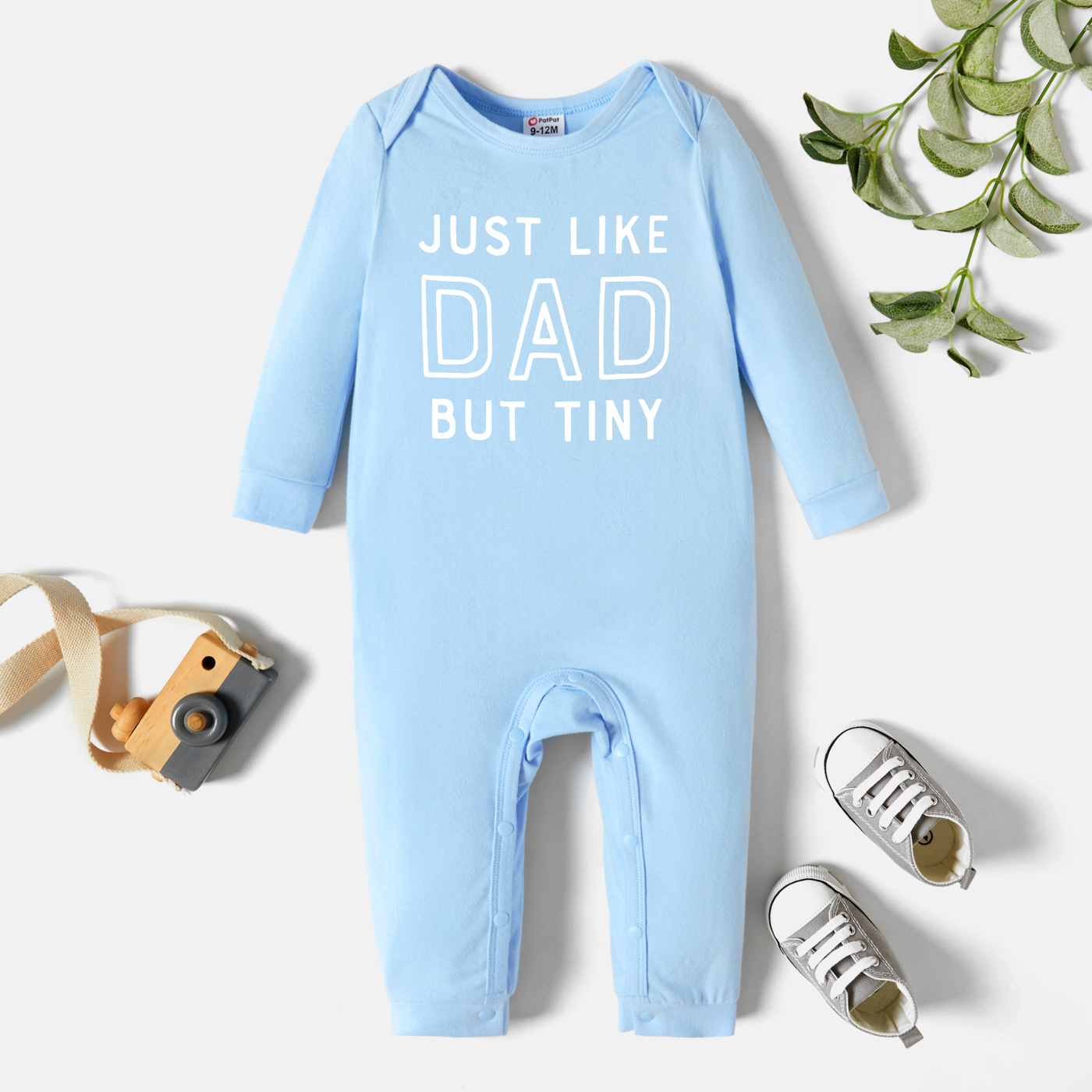 

Baby Boy Graphic Letter Print Long-sleeve Jumpsuit