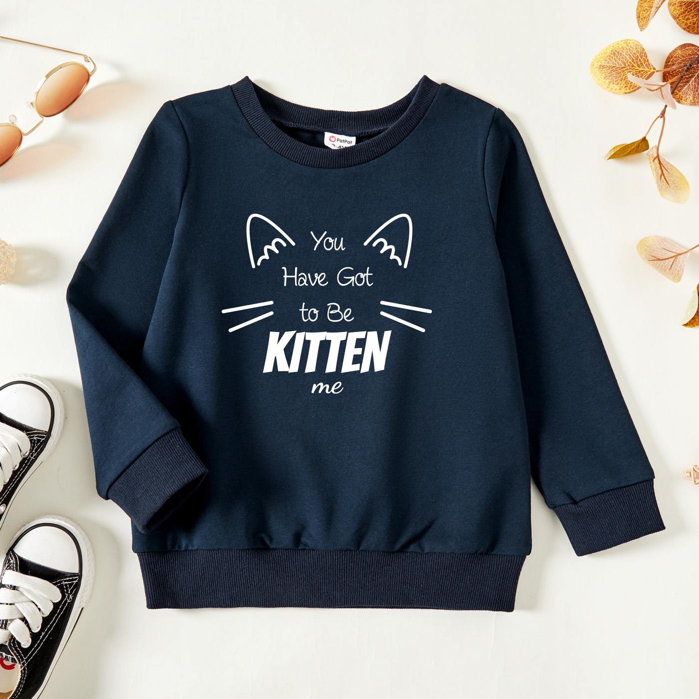 

Toddler Graphic Dark Blue Long-sleeve Pullover