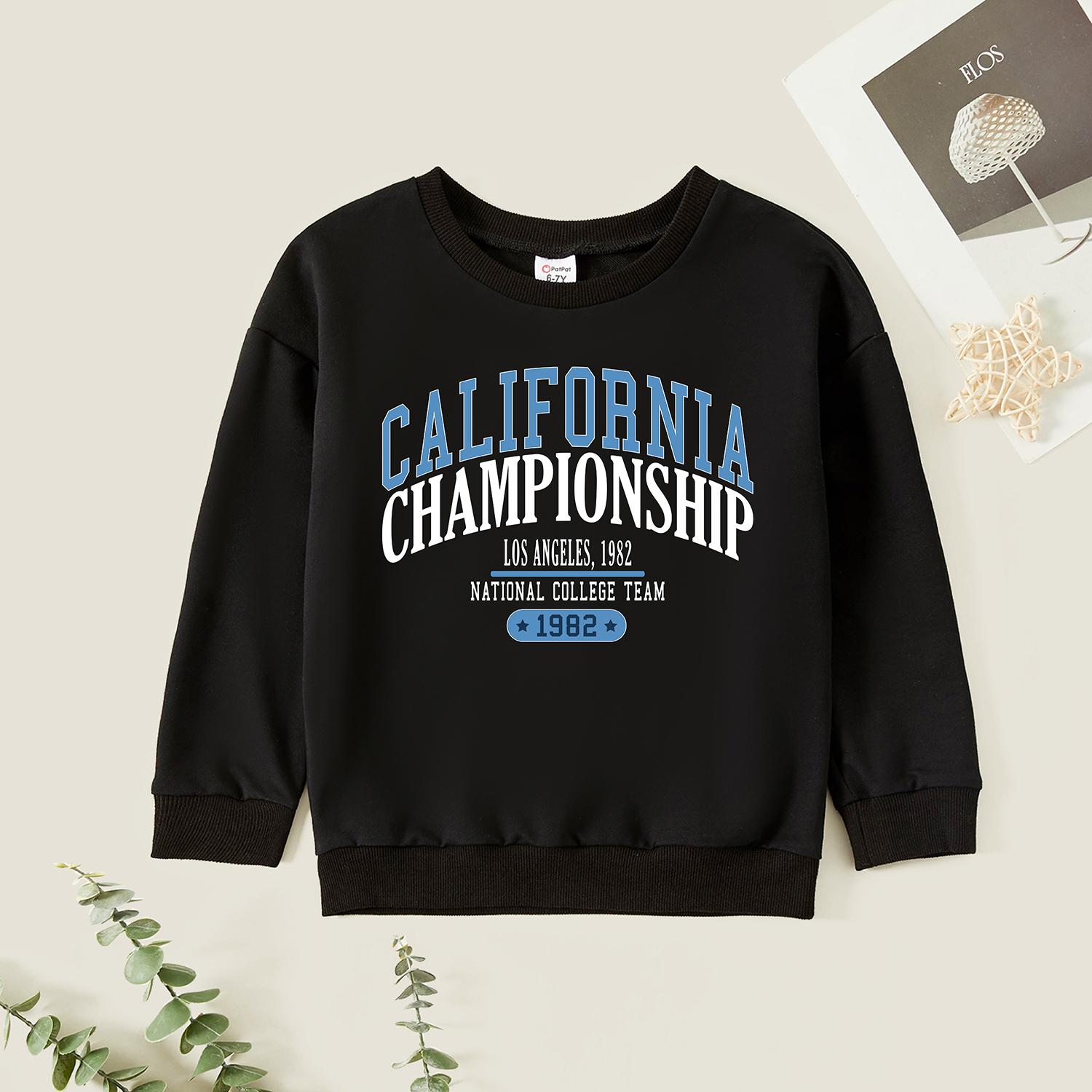 

Kids Graphic Black Long-sleeve Pullover