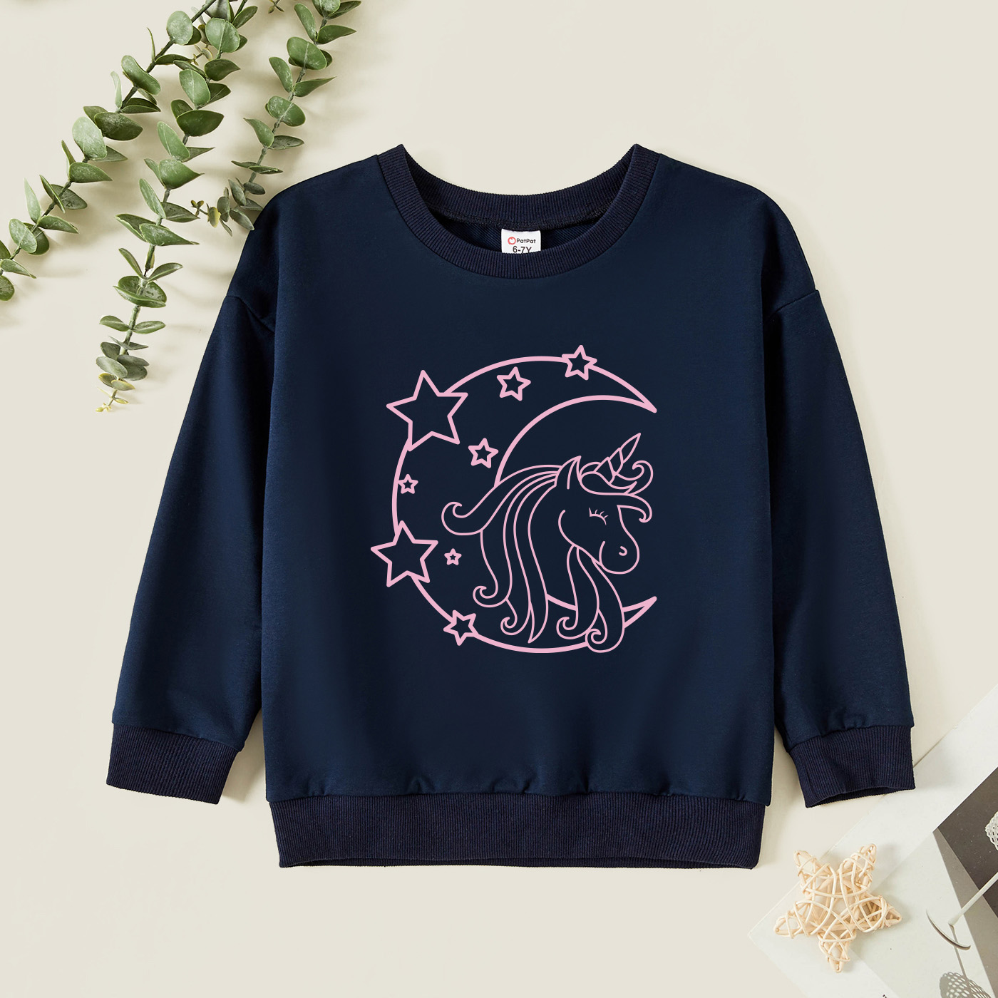 

Kids Graphic Dark Blue Long-sleeve Pullover