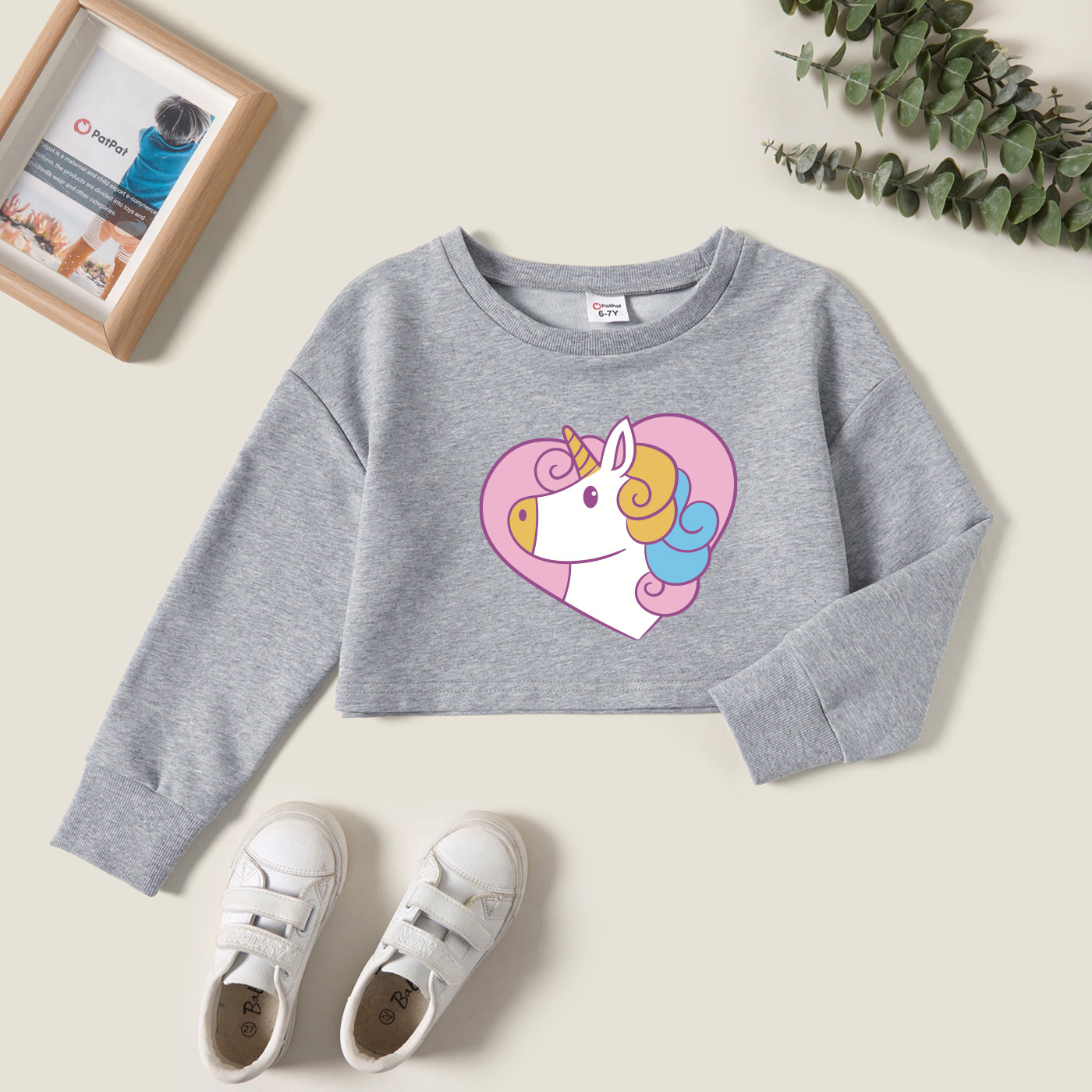 

Kids Graphic Light gray Long-sleeve Pullover