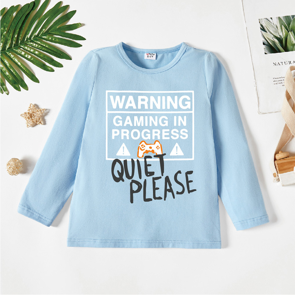 

Kids Graphic Light blue Long-sleeve Tee