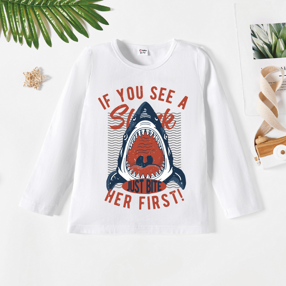 

Kids Graphic White Long-sleeve Tee
