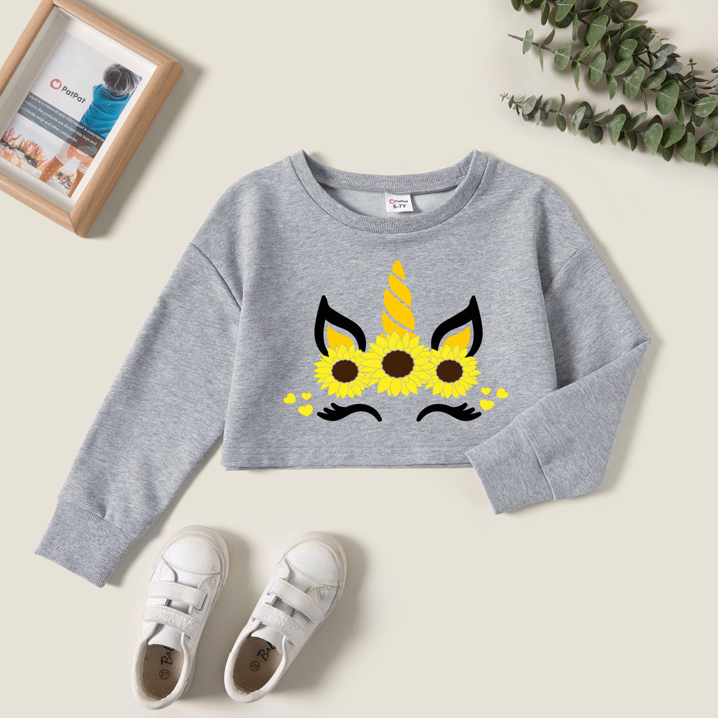 

Kids Graphic Light gray Long-sleeve Pullover